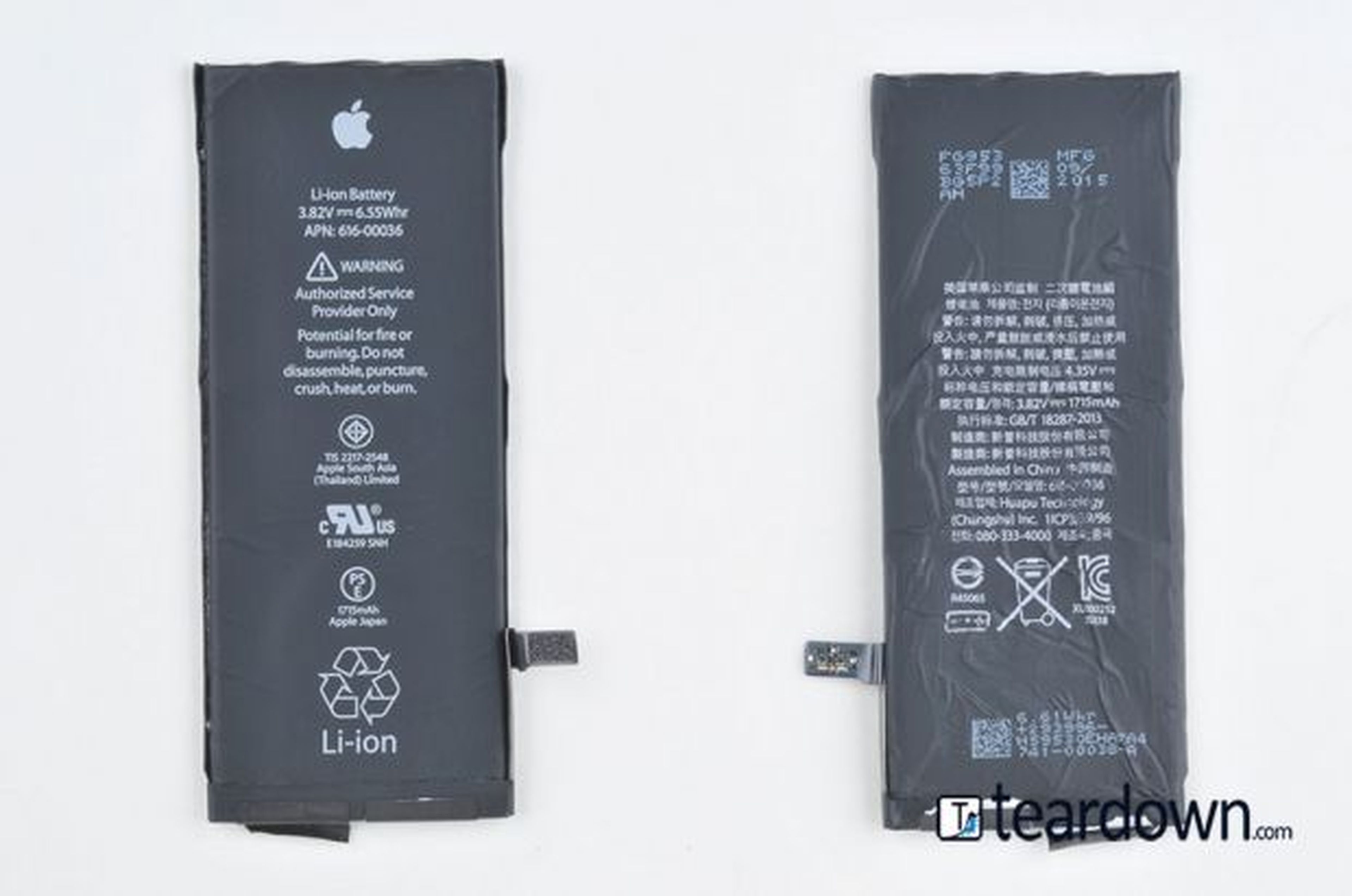 Autopsia de un iPhone 6S: Todas sus piezas y componentes