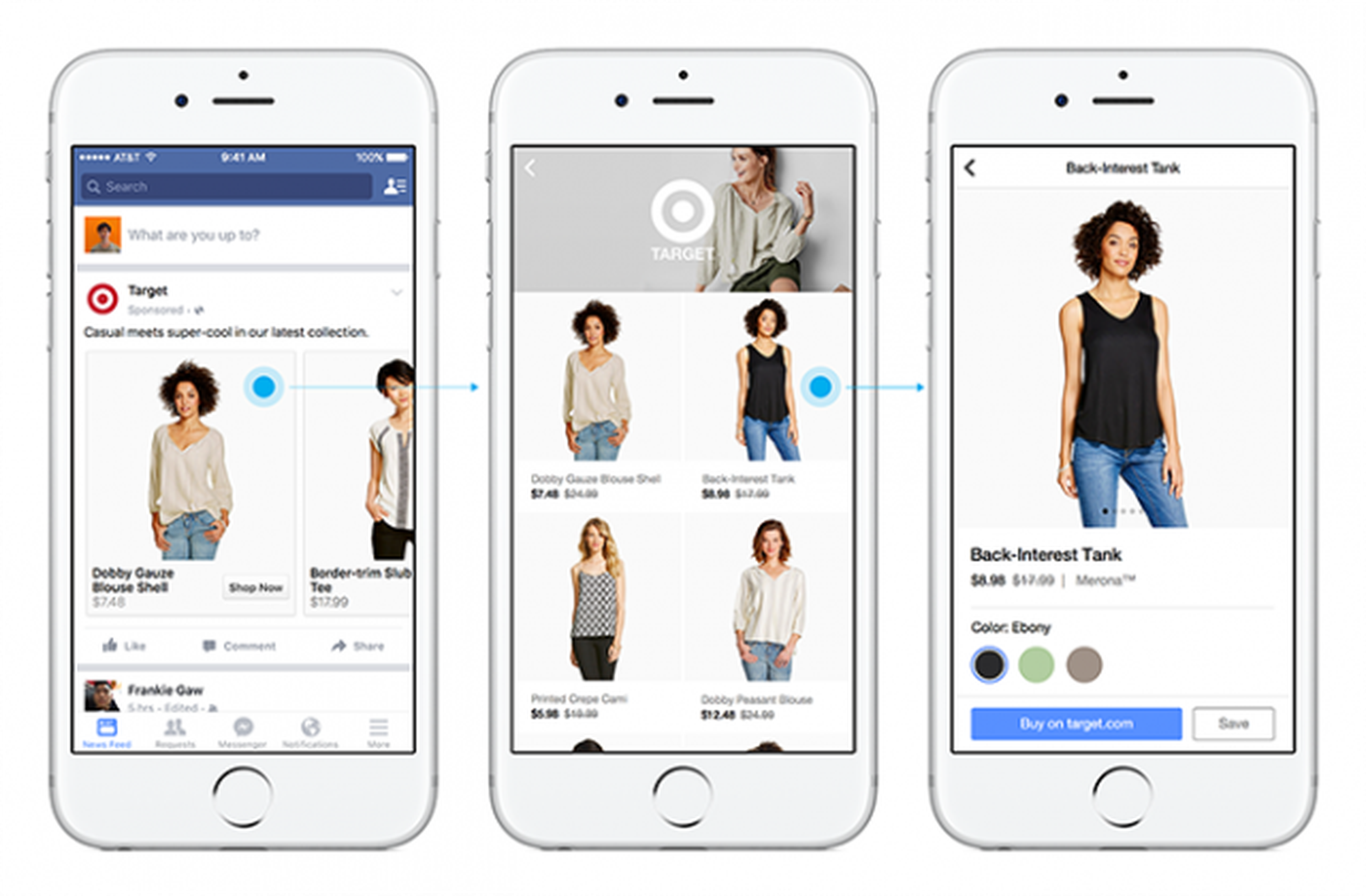 Facebook añadirá una pestaña de compras en su app móvil