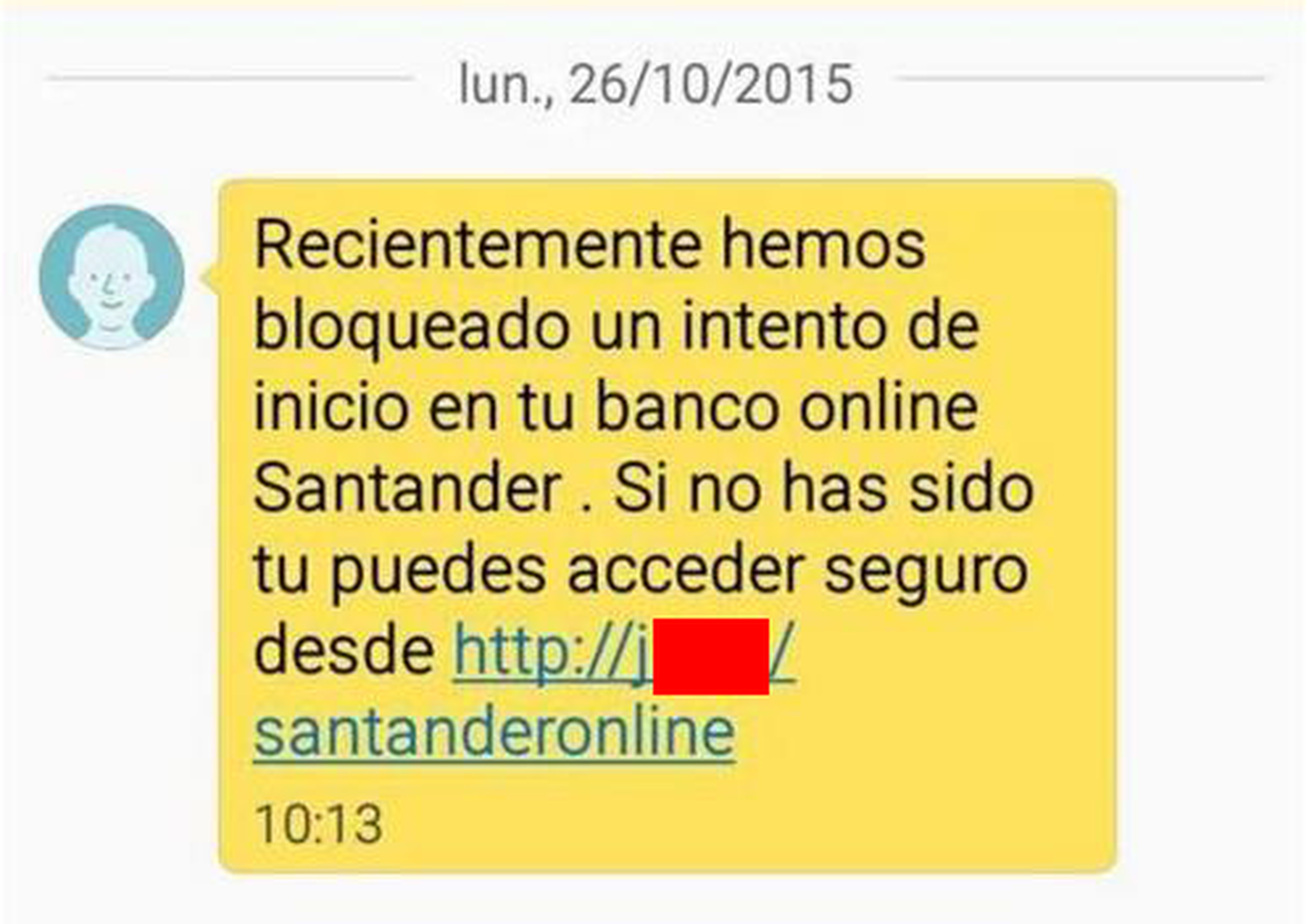 ¡Ojo! Ataque de phishing envía SMS falsos del Banco Santander