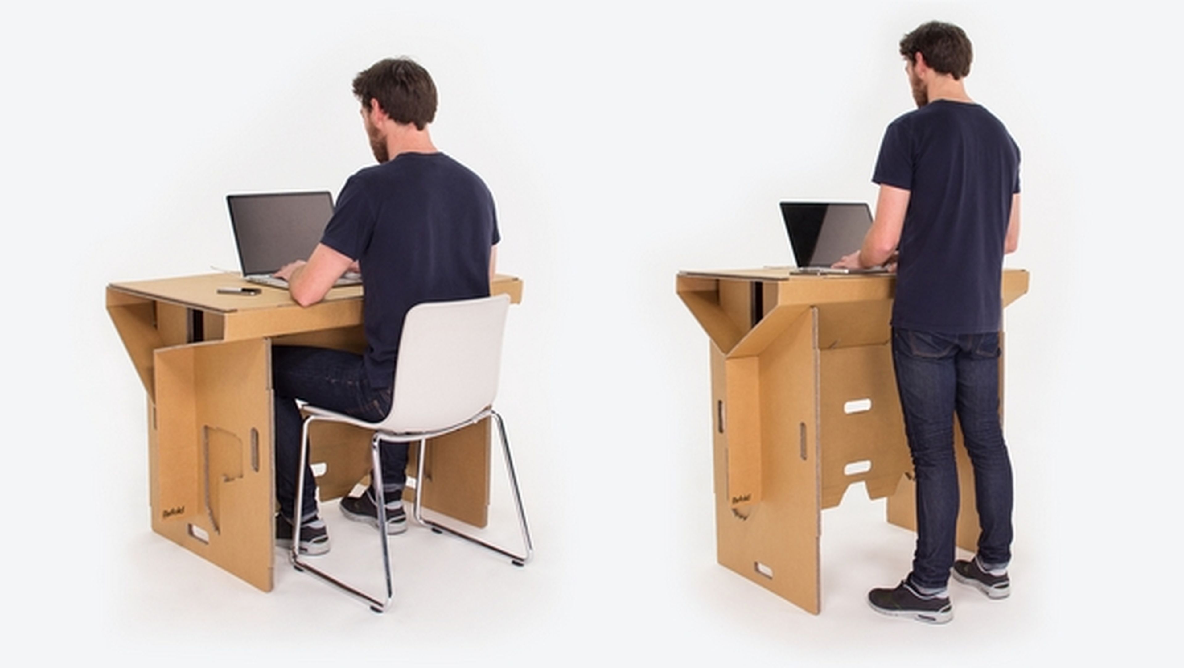 Refold, la mesa de ordenador de cartón plegable y portátil