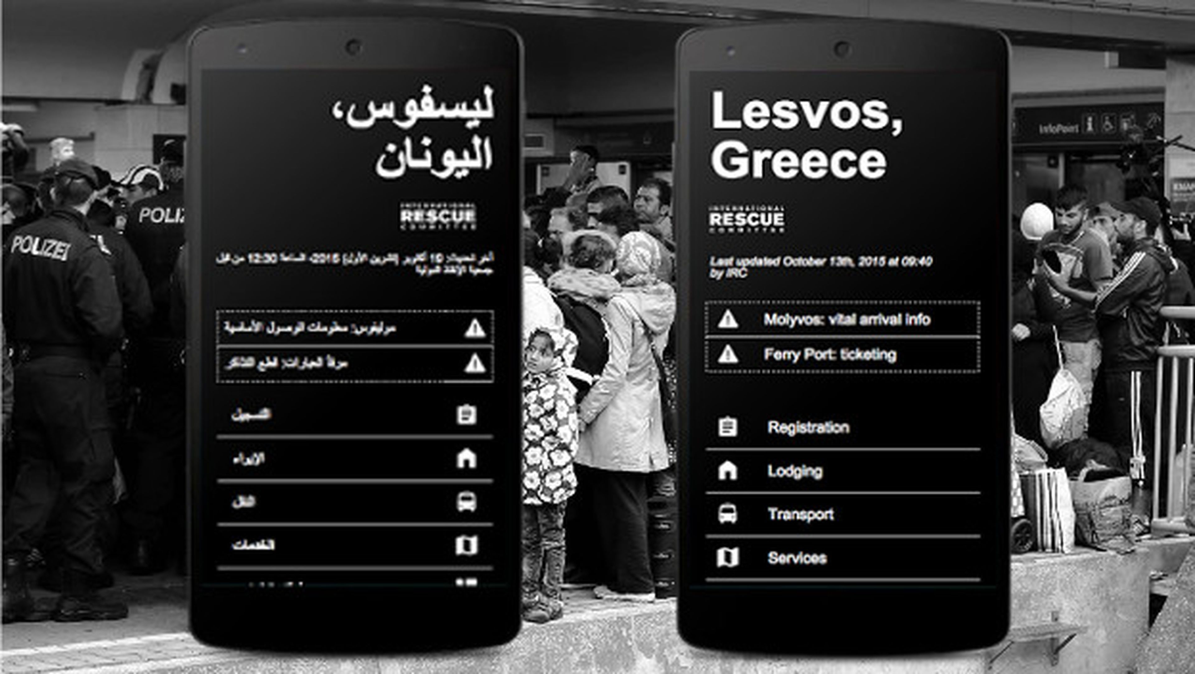 Google ha creado el proyecto Crysis Info Hub para ayudar a los refugiados