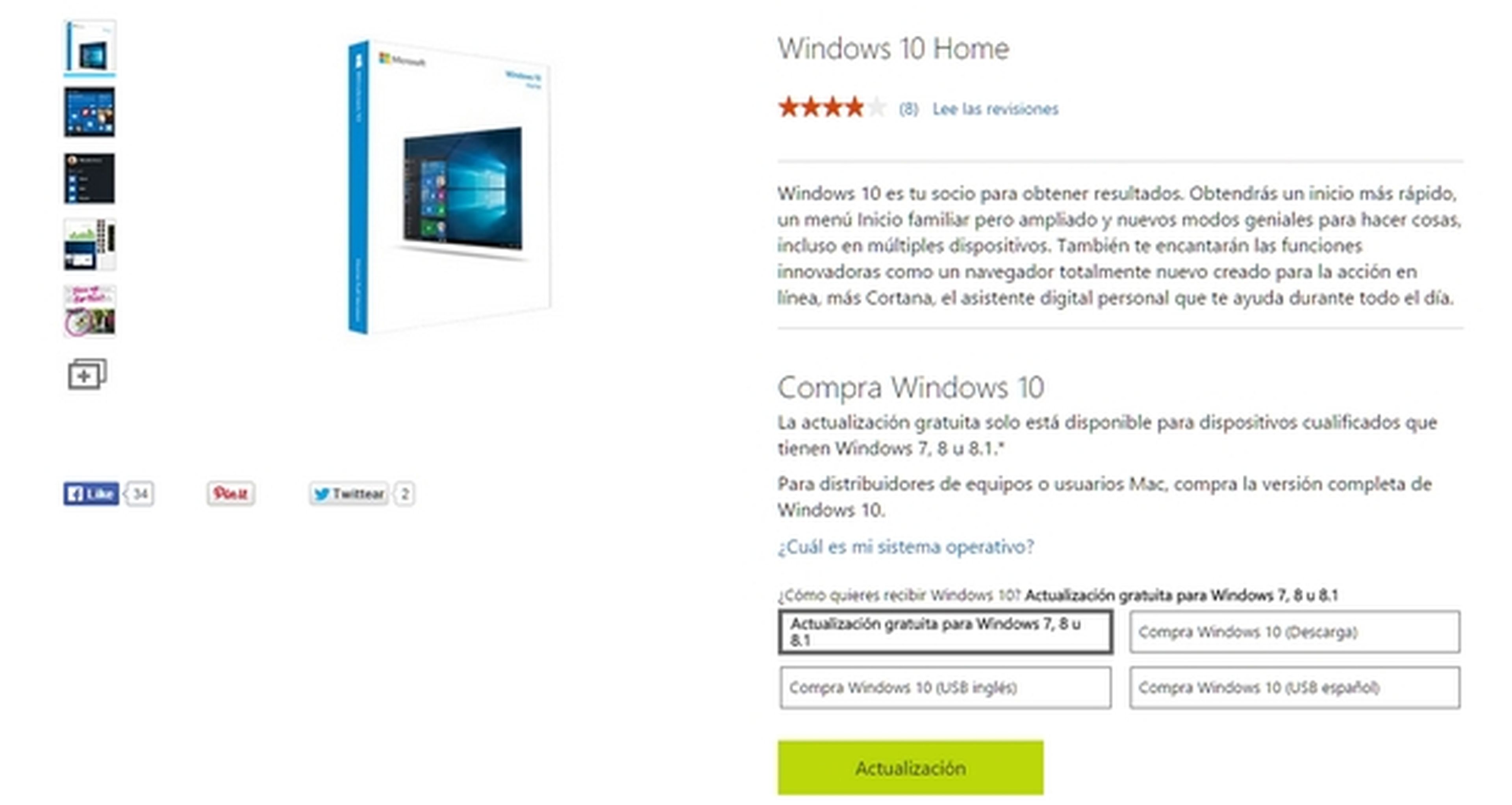 Cómo actualizar desde un Windows pirata a Windows 10 legal