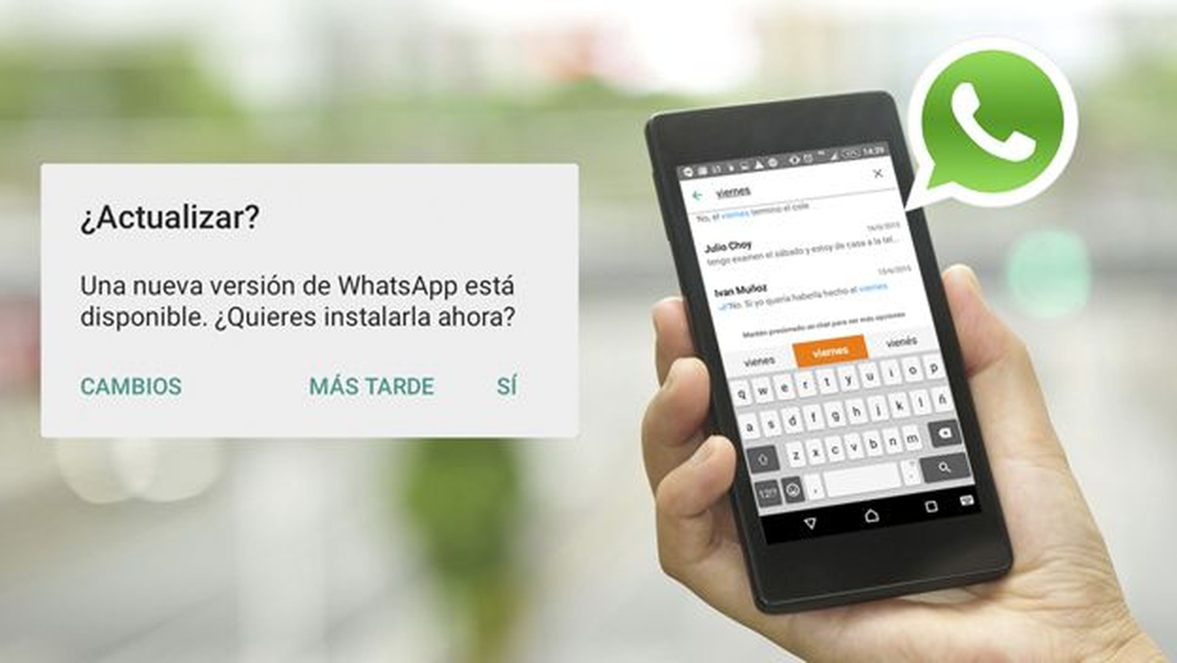 WhatsApp para Android ya permite crear mensajes favoritos