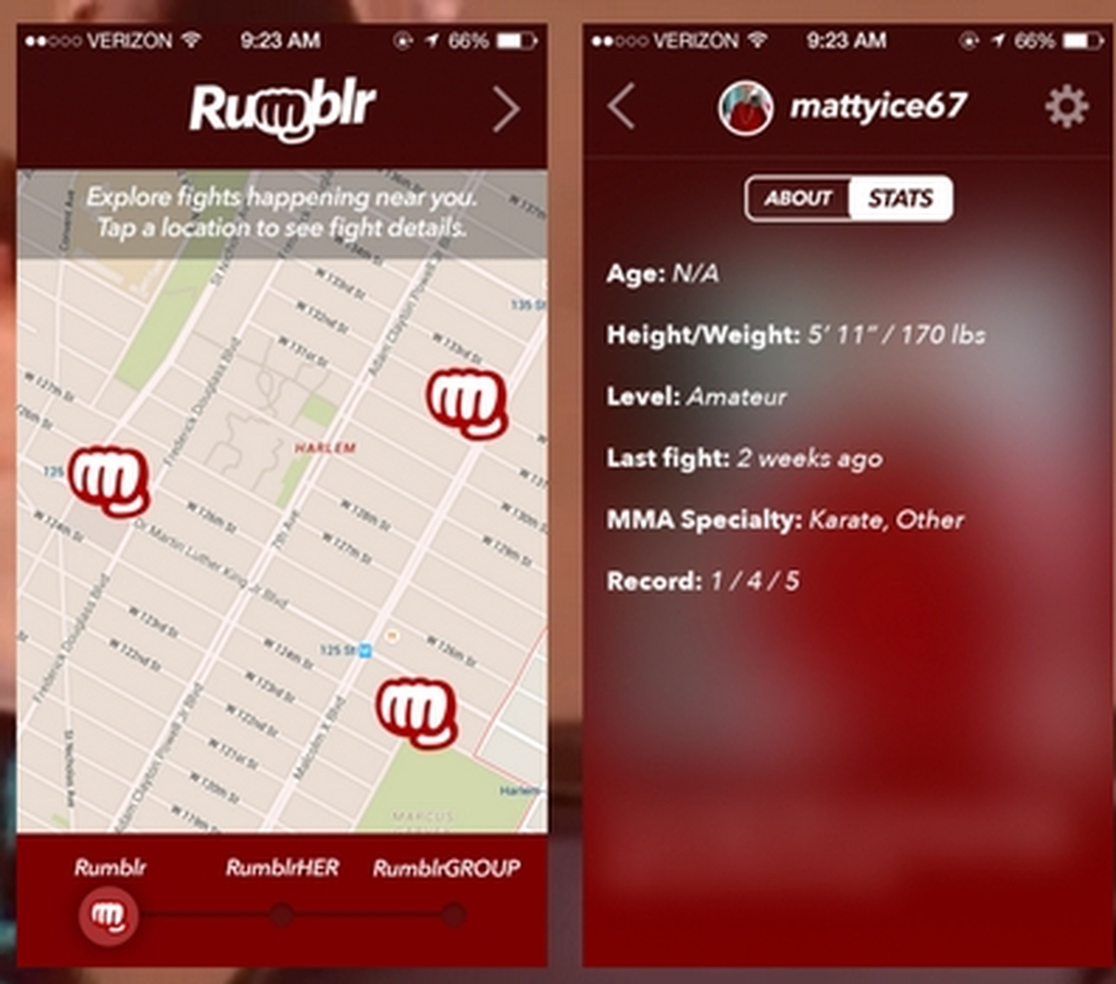 Rumblr, la app para buscar peleas