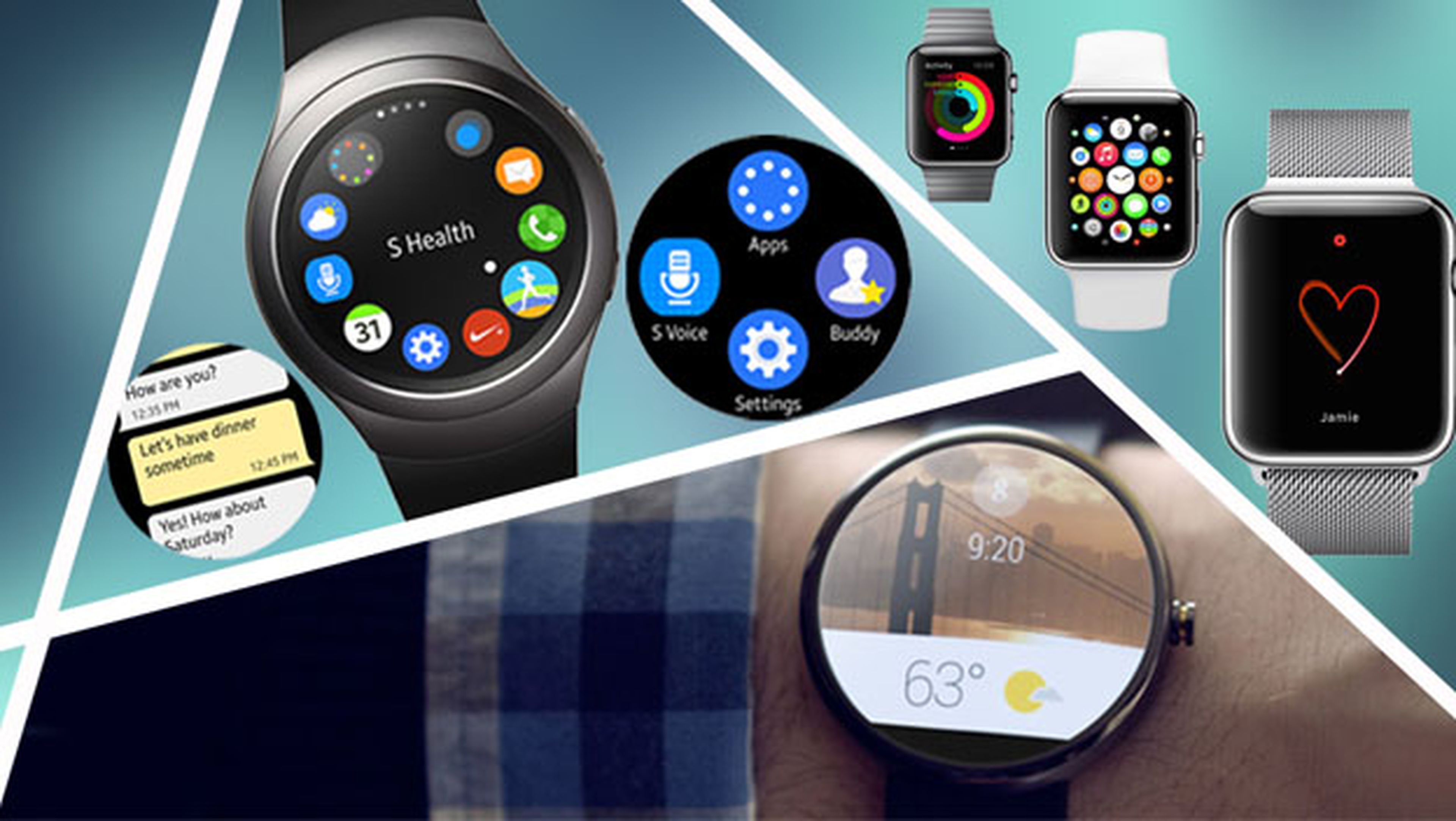 Comparativa Android Wear Tizen Watch OS