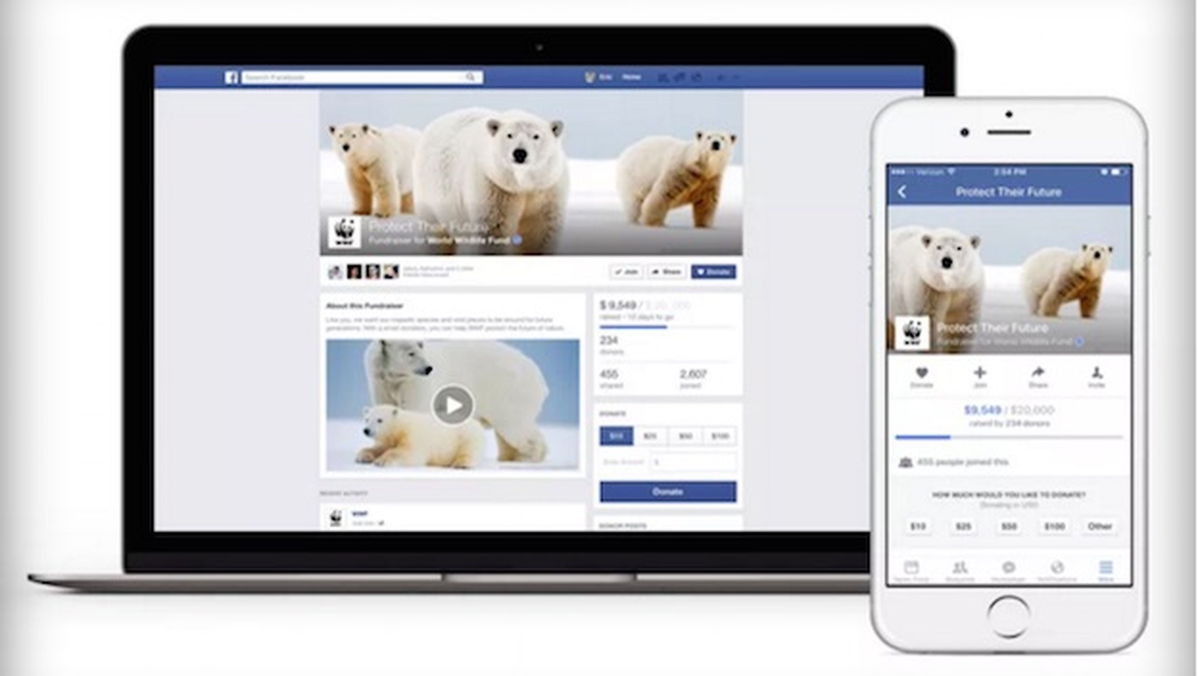 Facebook lanza herramienta para organizaciones benéficas