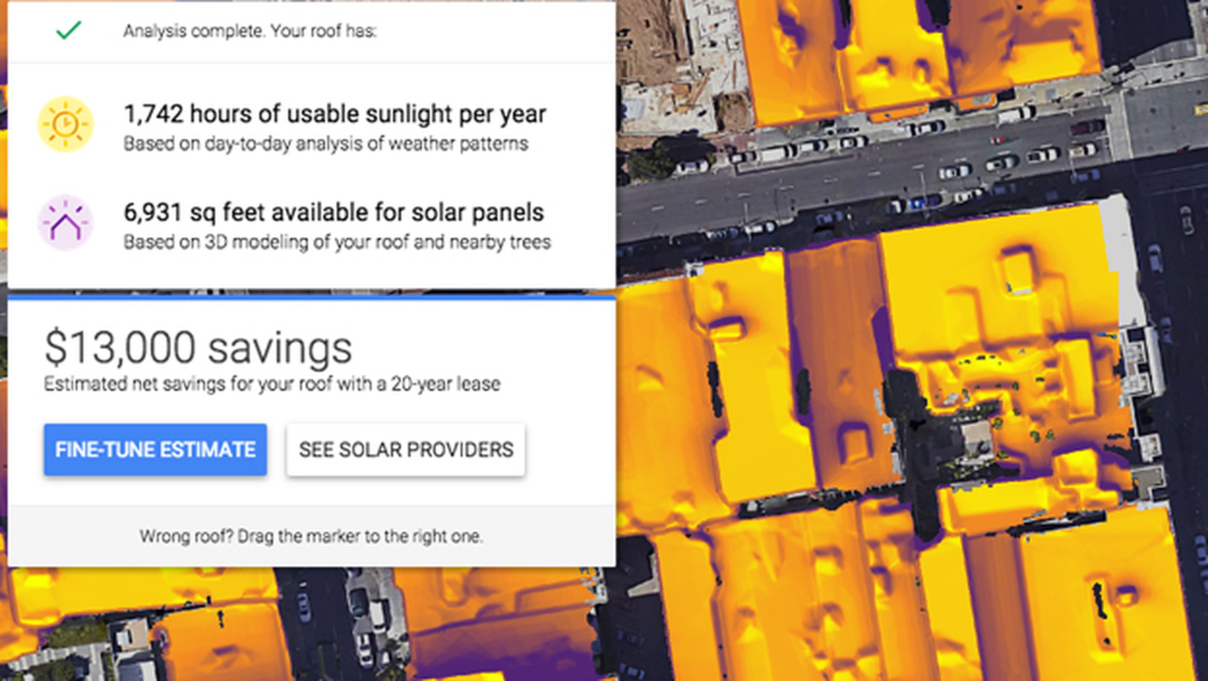 Google calcula si compensa instalar paneles solares en casa