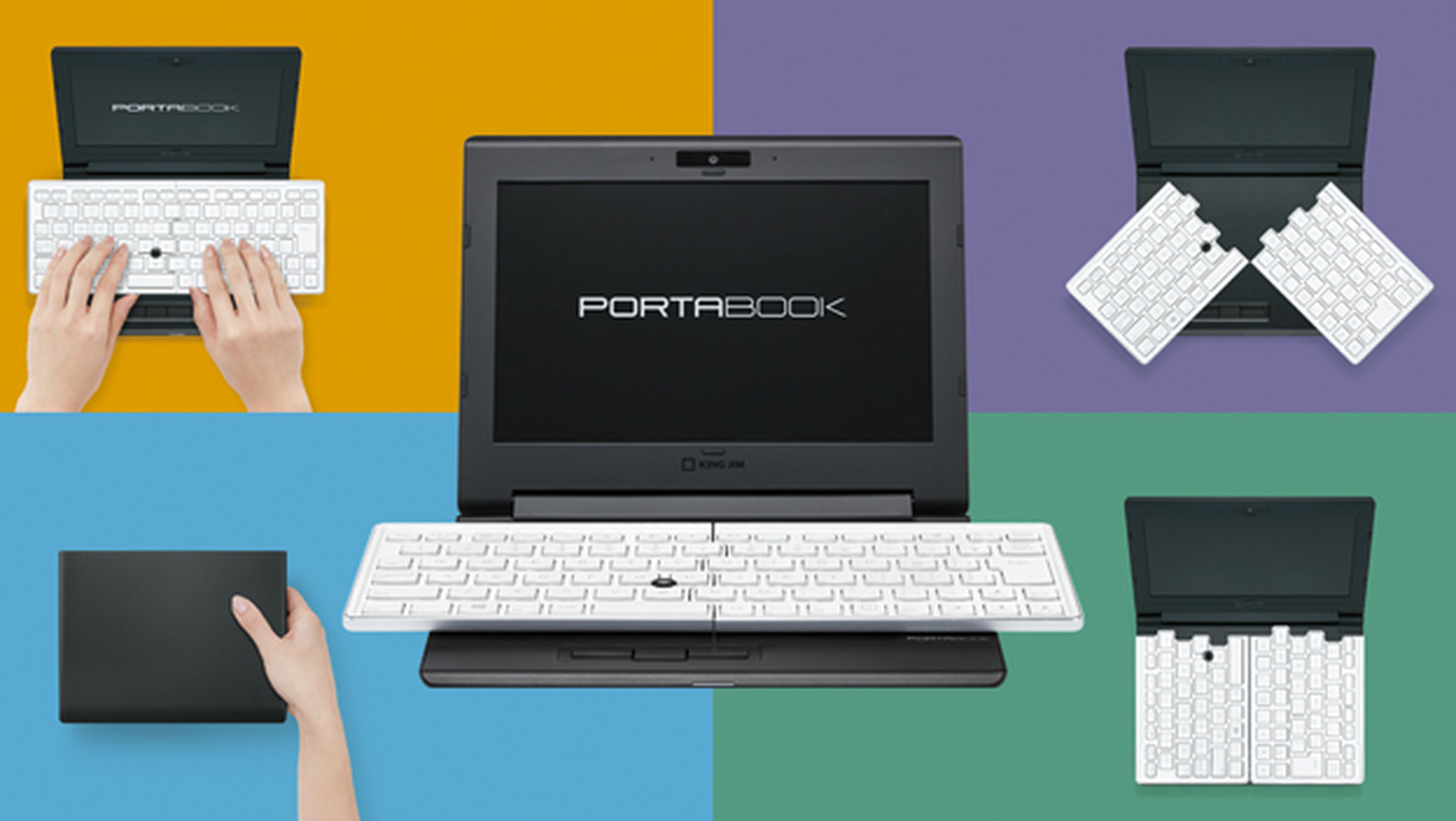 Portabook, un portátil de 8" con teclado plegable