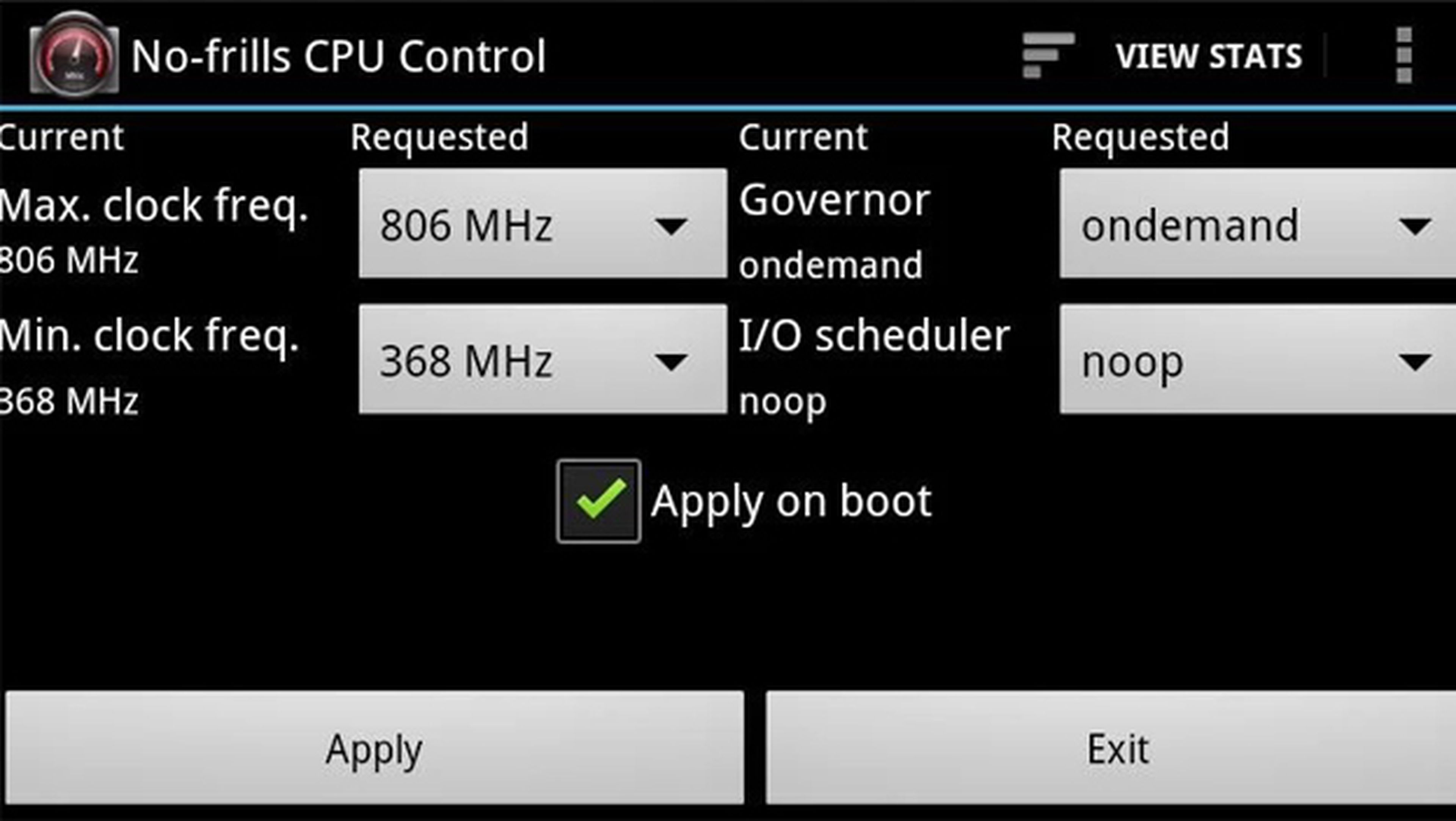 Descarga gratis para Android CPU Tuner