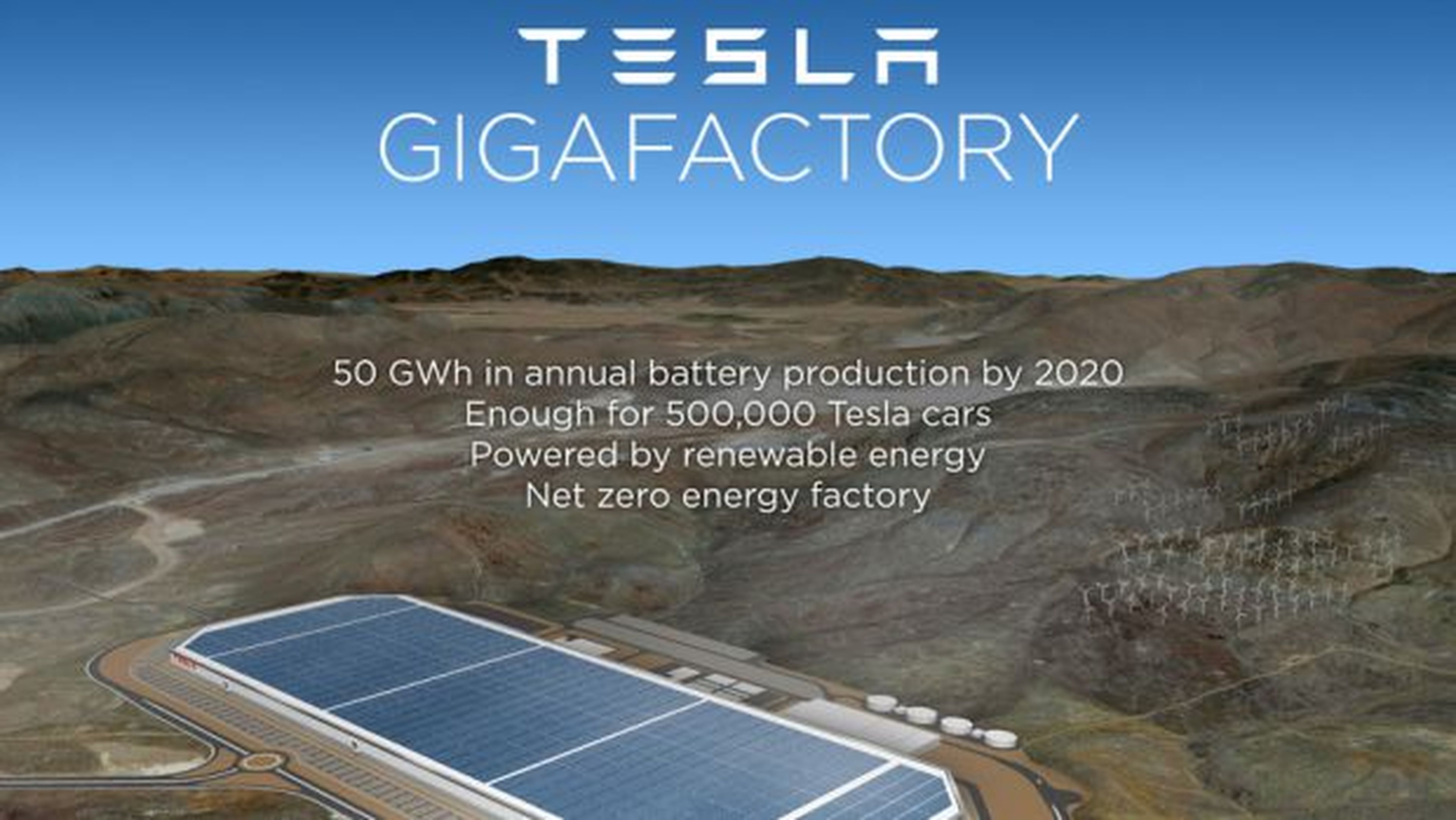 Gigafábrica de la empresa Tesla en Nevada