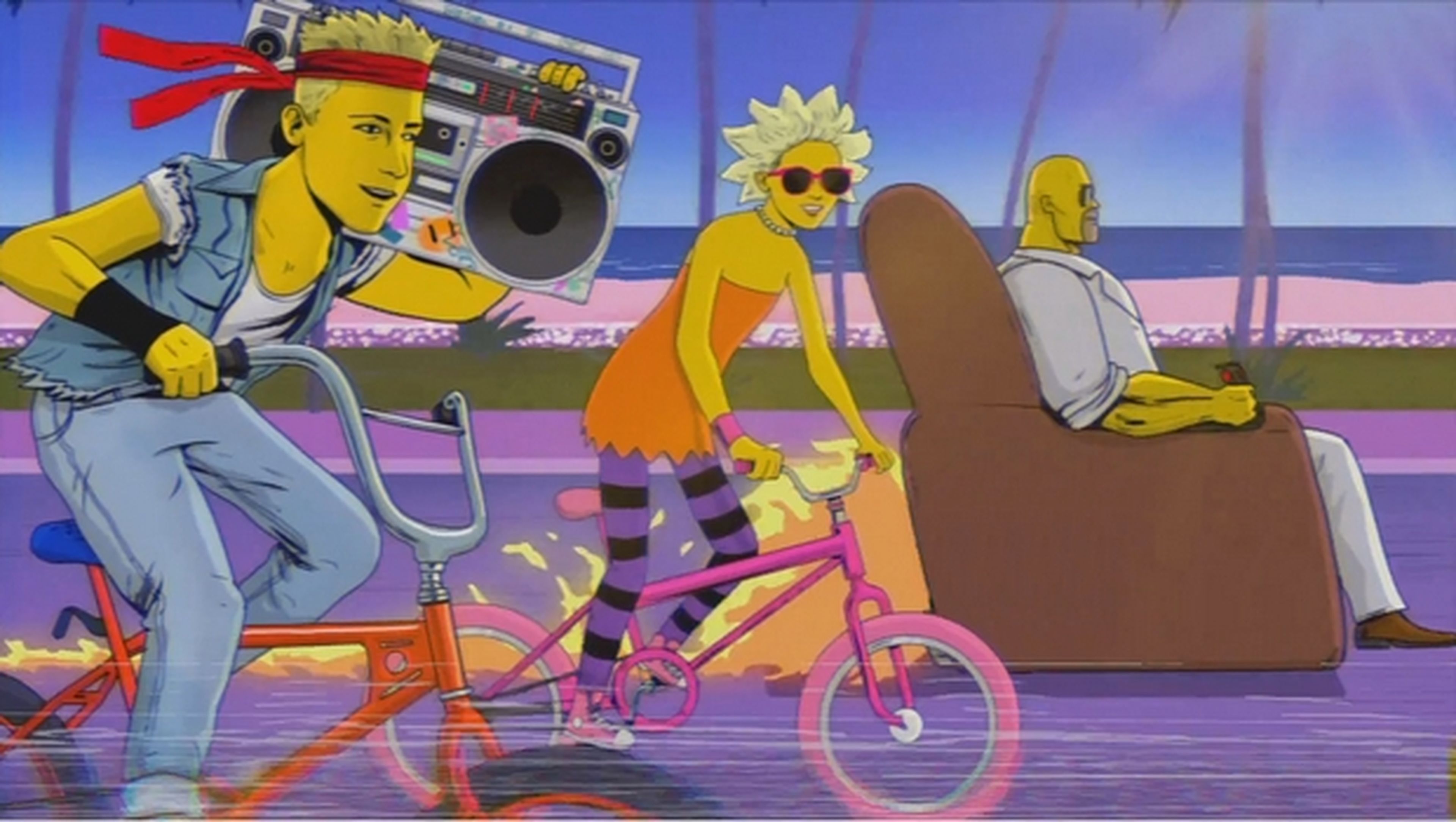 El gag del sofá de Los Simpson que homenajea las series de los 80 arrasa en redes