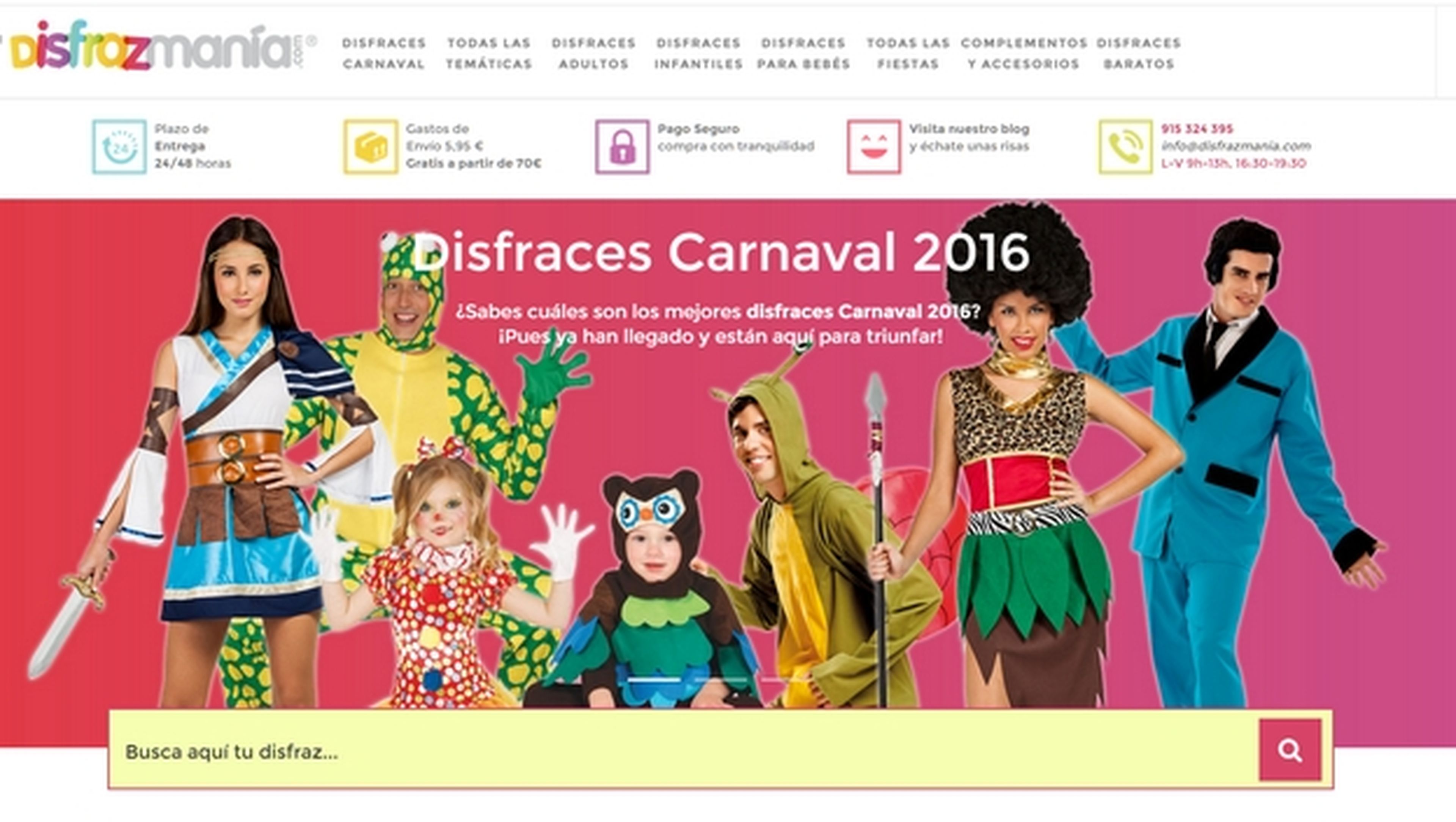 Las mejores tiendas de disfraces baratos de Carnaval 2017