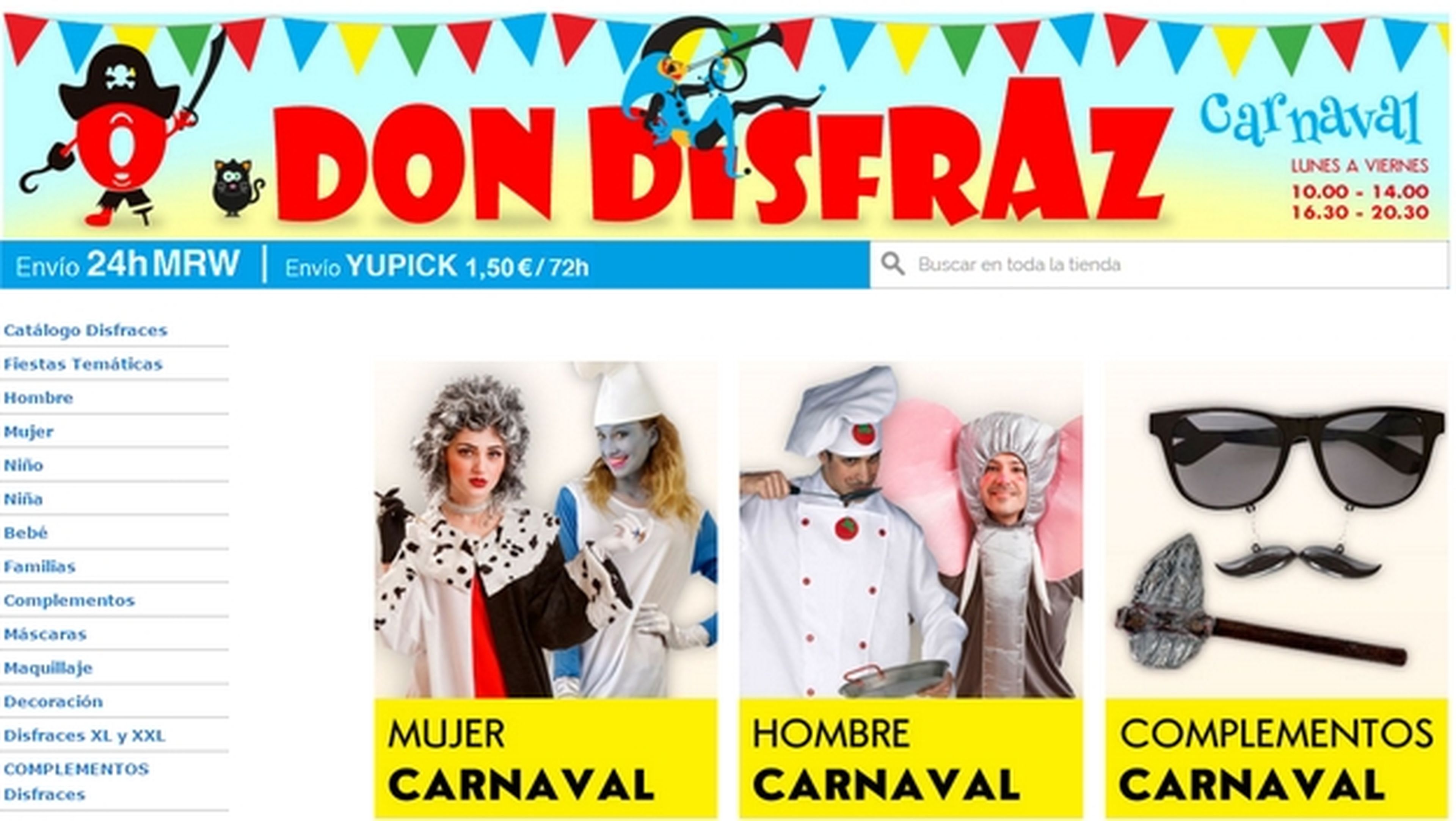 Las mejores tiendas de disfraces baratos de Carnaval 2017
