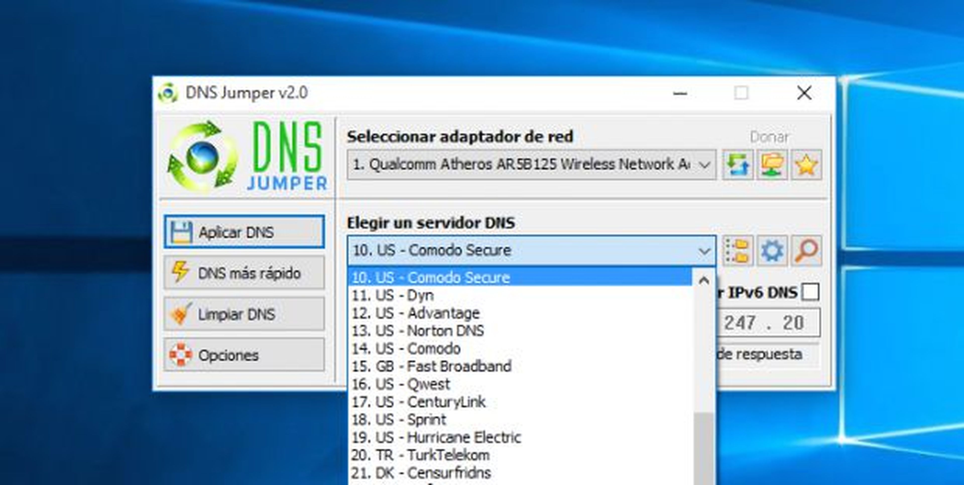 Aumentar la velocidad de Internet al cambiar las DNS