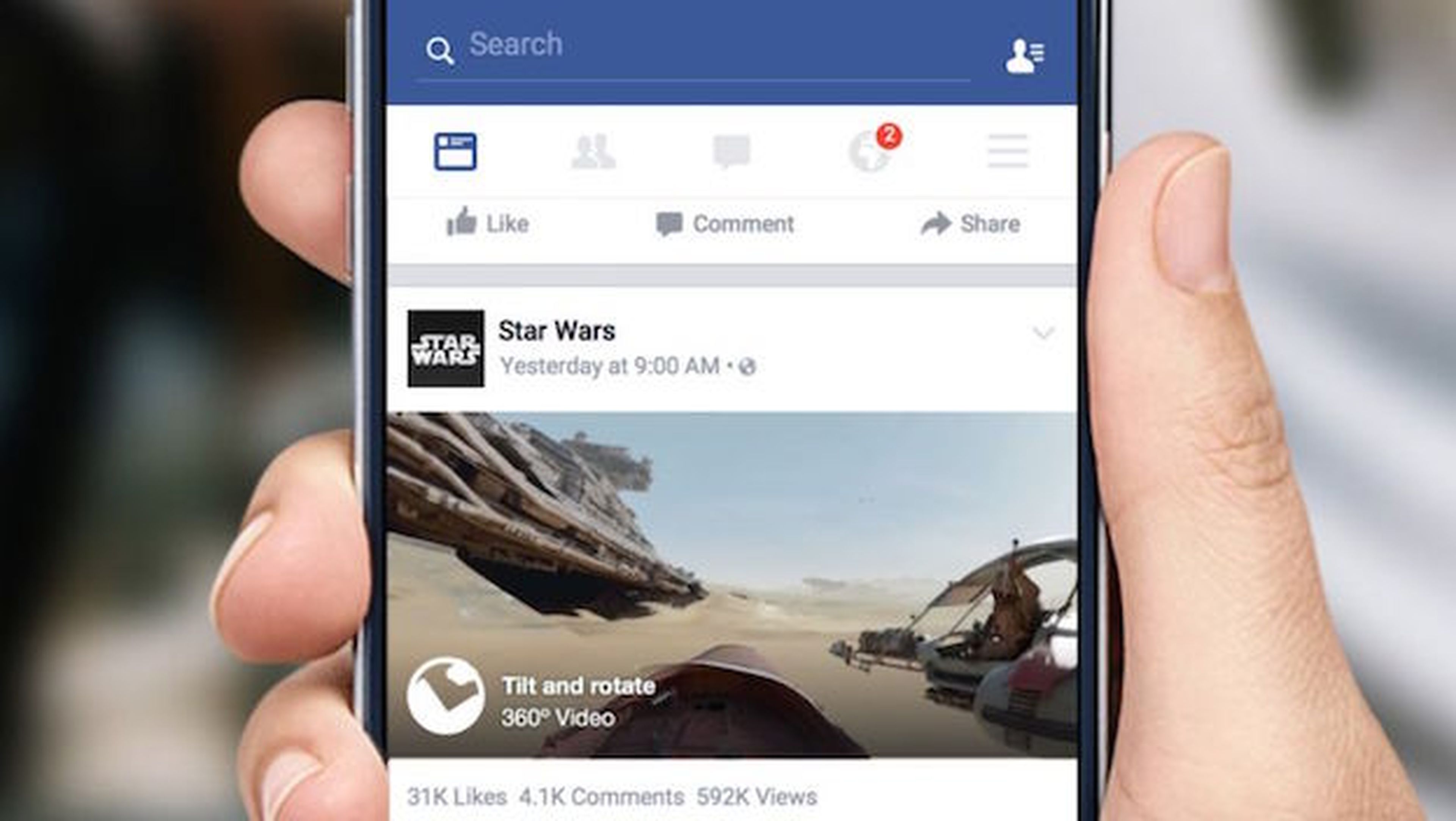 Facebook continúa impulso de vídeos en 2016