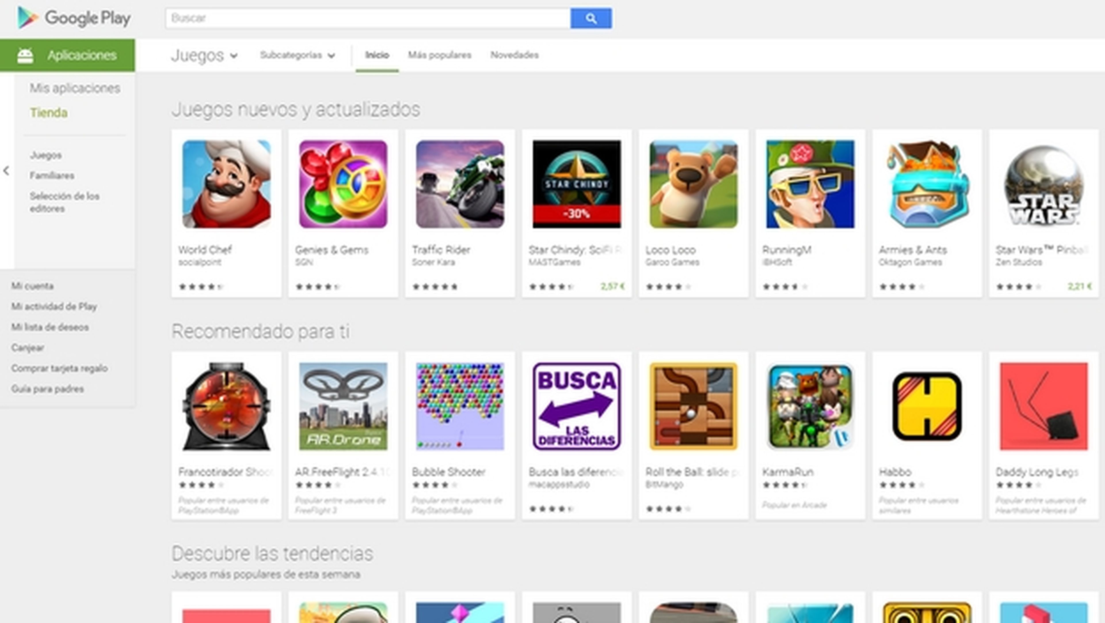 Los juegos de Google Play no requerirán una cuenta de Google+