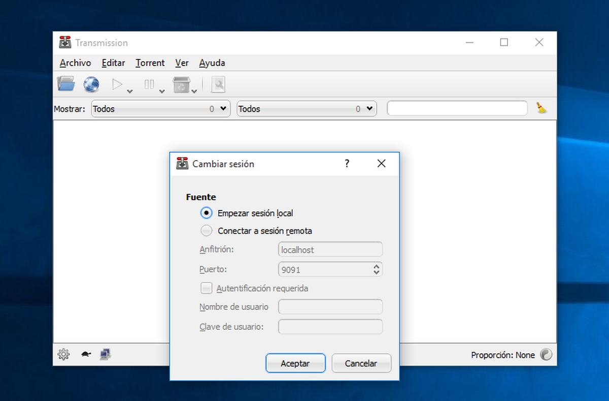Instala y configura TransmissionQt en Windows