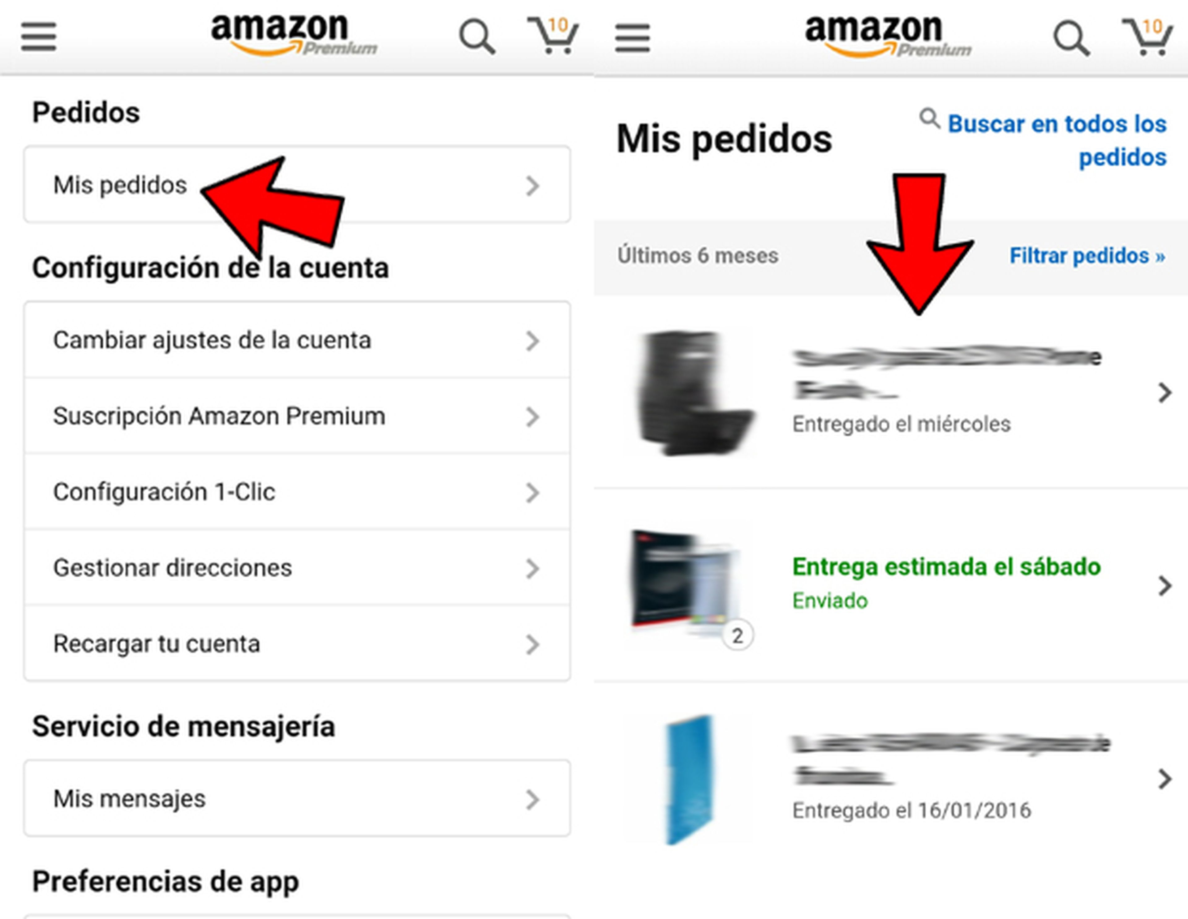Hacer devoluciones en Amazon