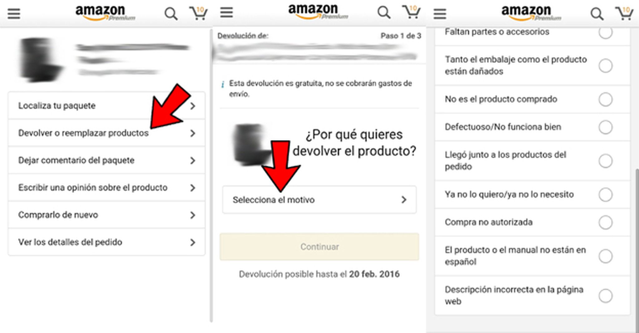 Cómo hacer devoluciones en Amazon