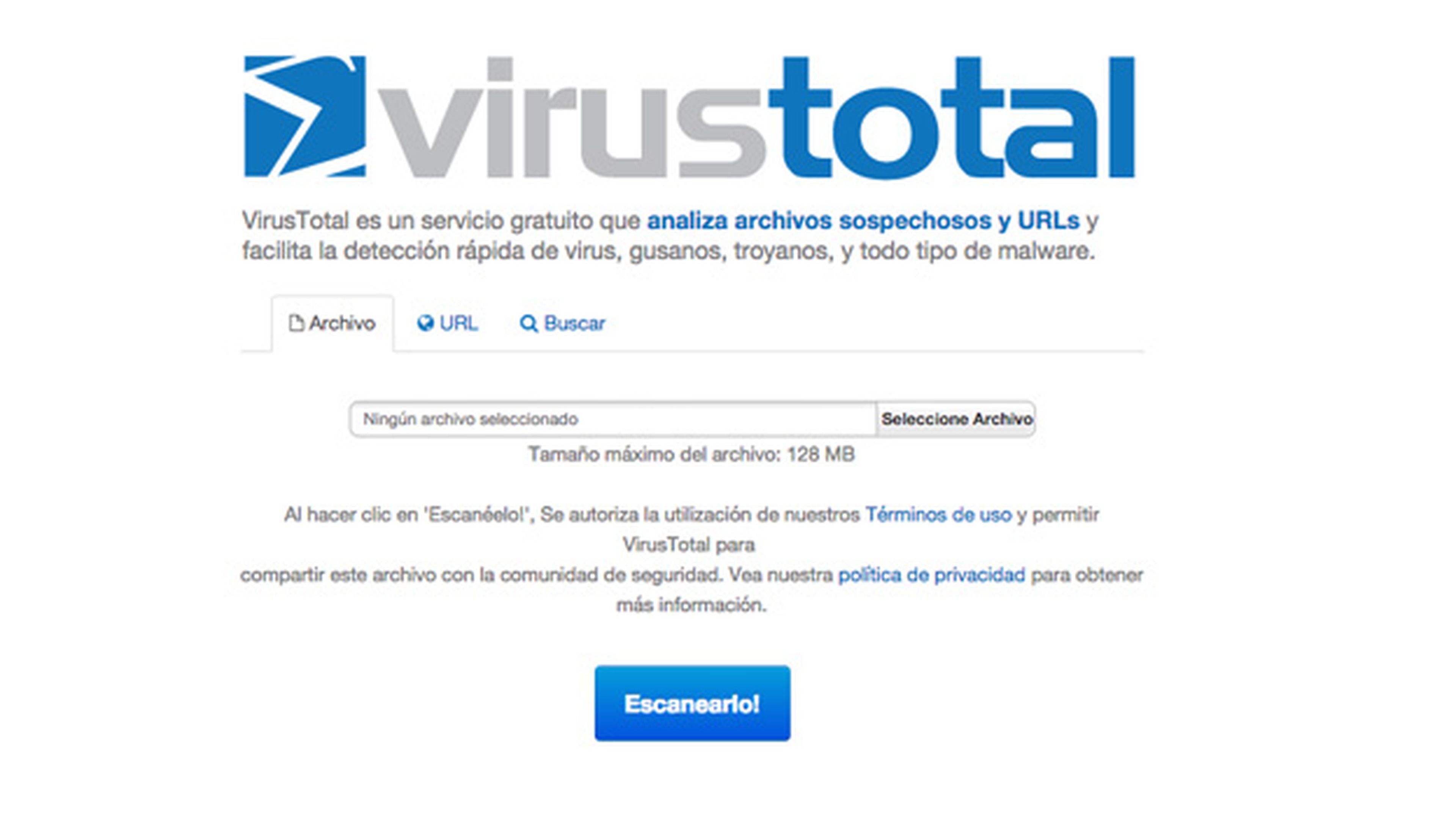 herramienta de análisis VirusTotal