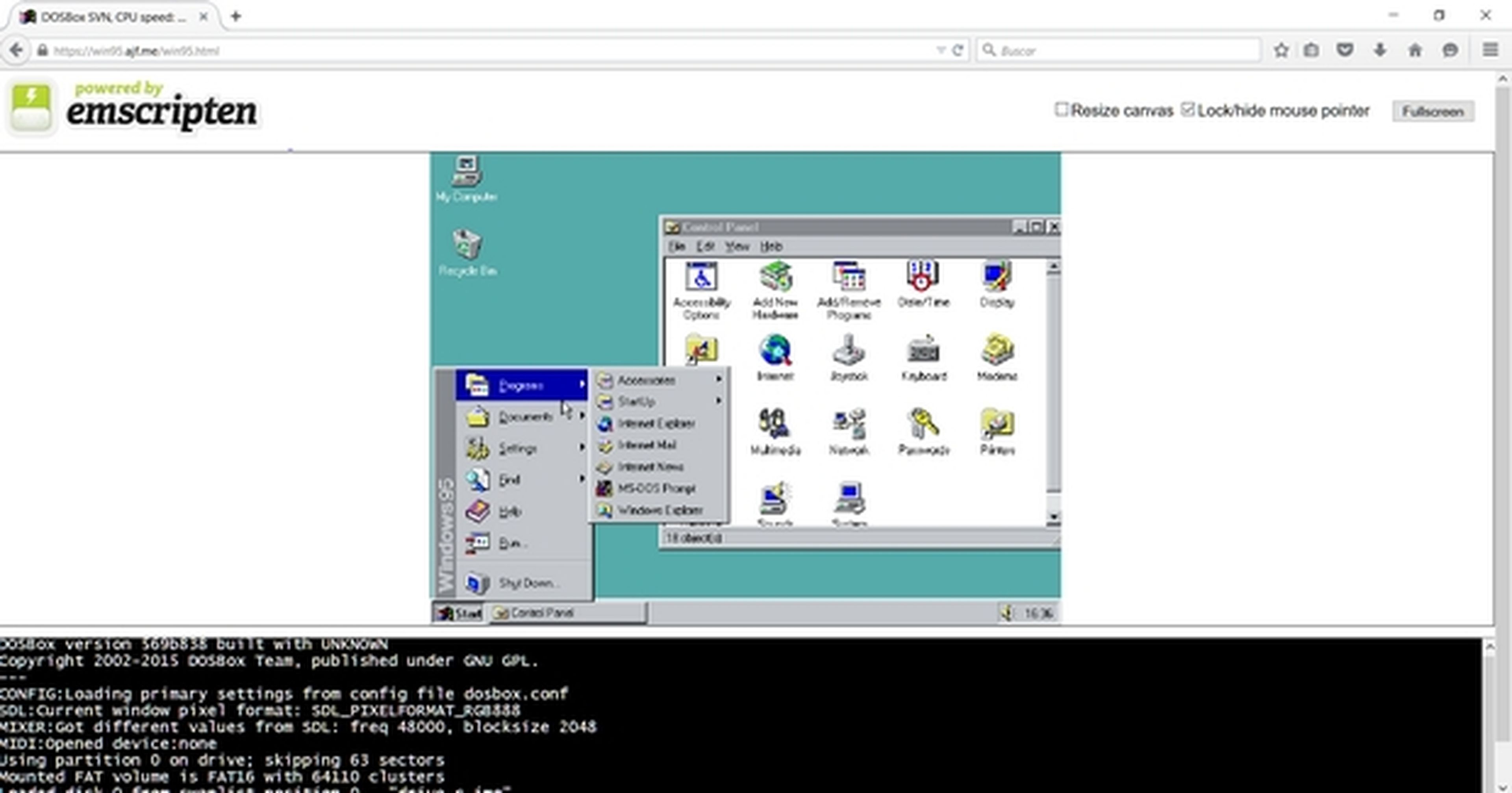 Descubre cómo ejecutar Windows 95 en el navegador sin instalación