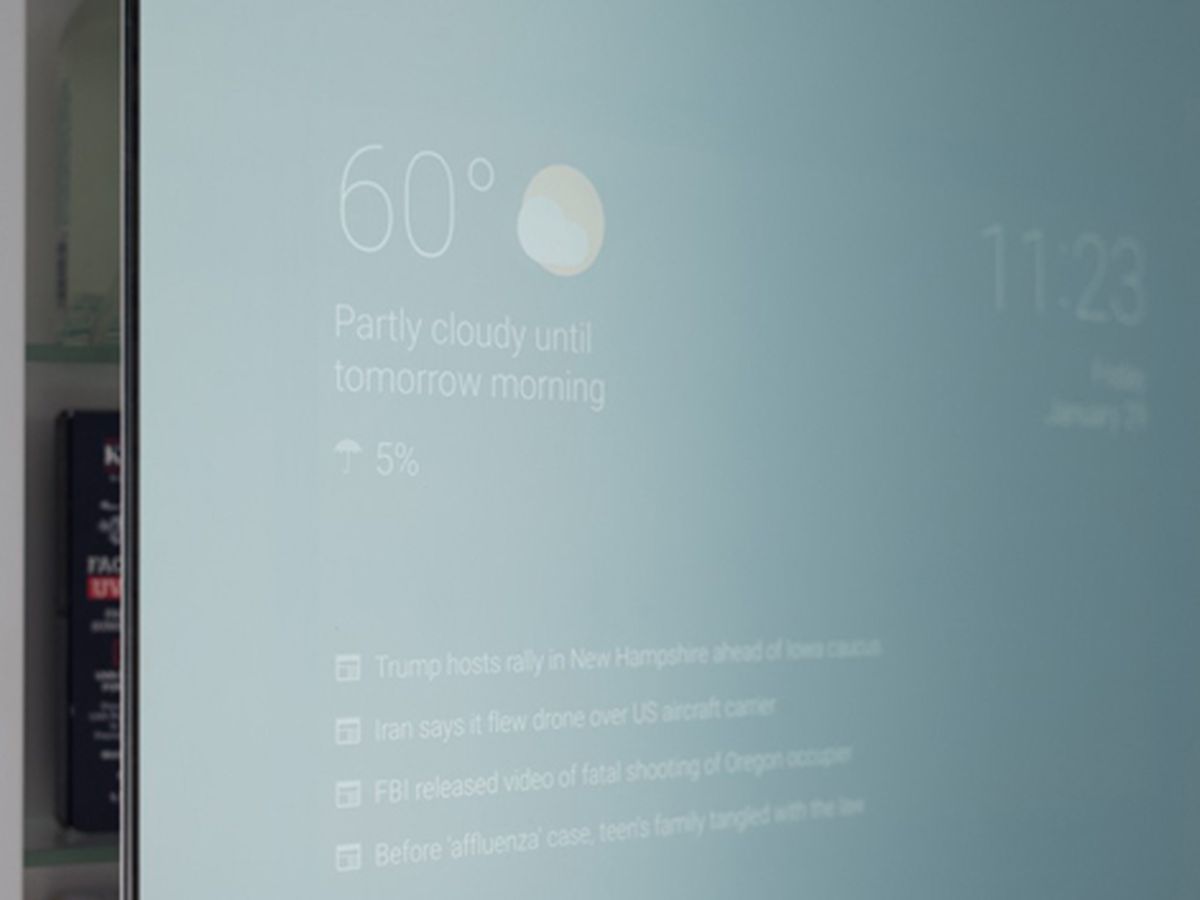 Un ingeniero de Google desarrolla un espejo inteligente
