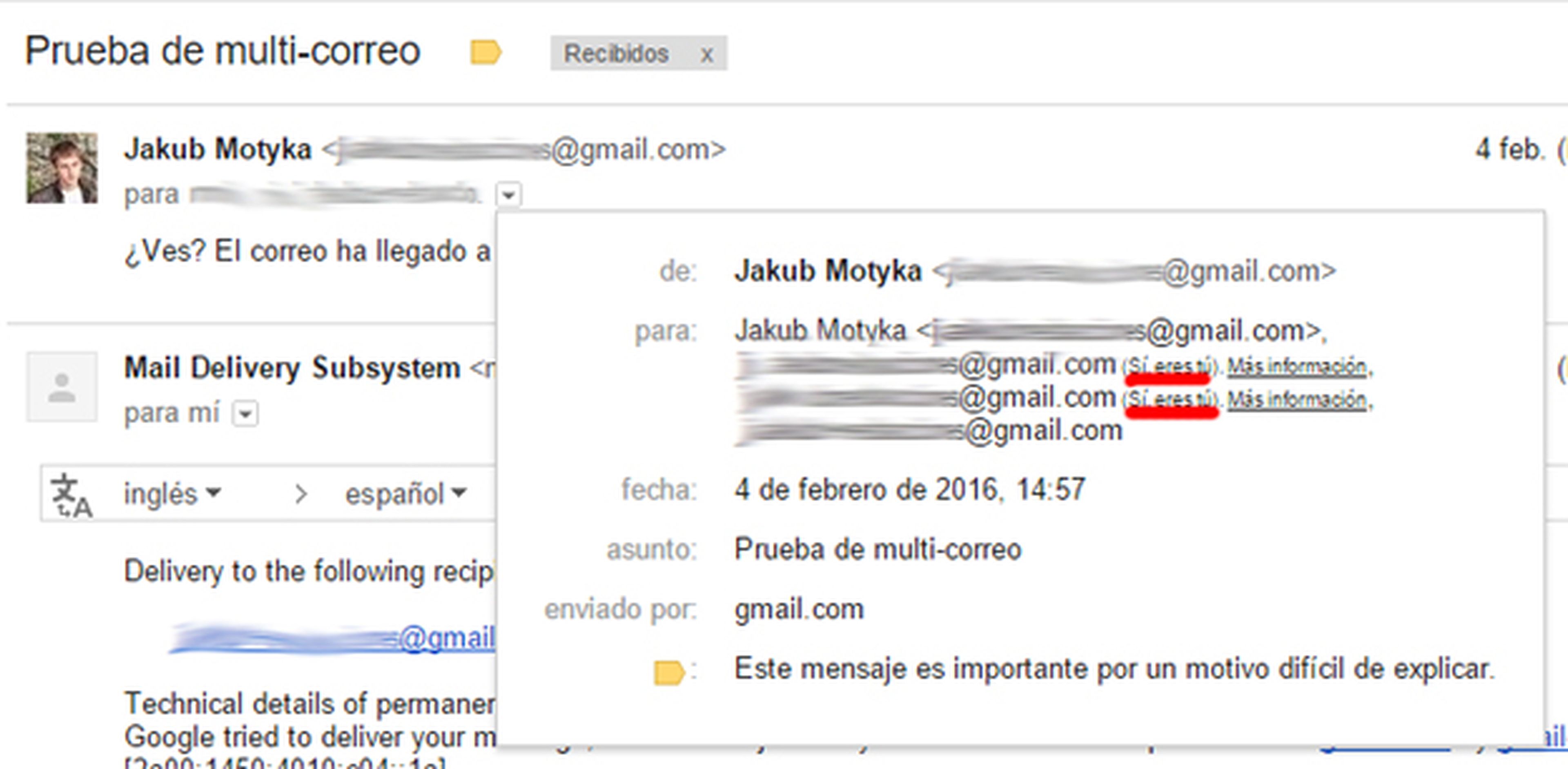 Administrar correos en Gmail