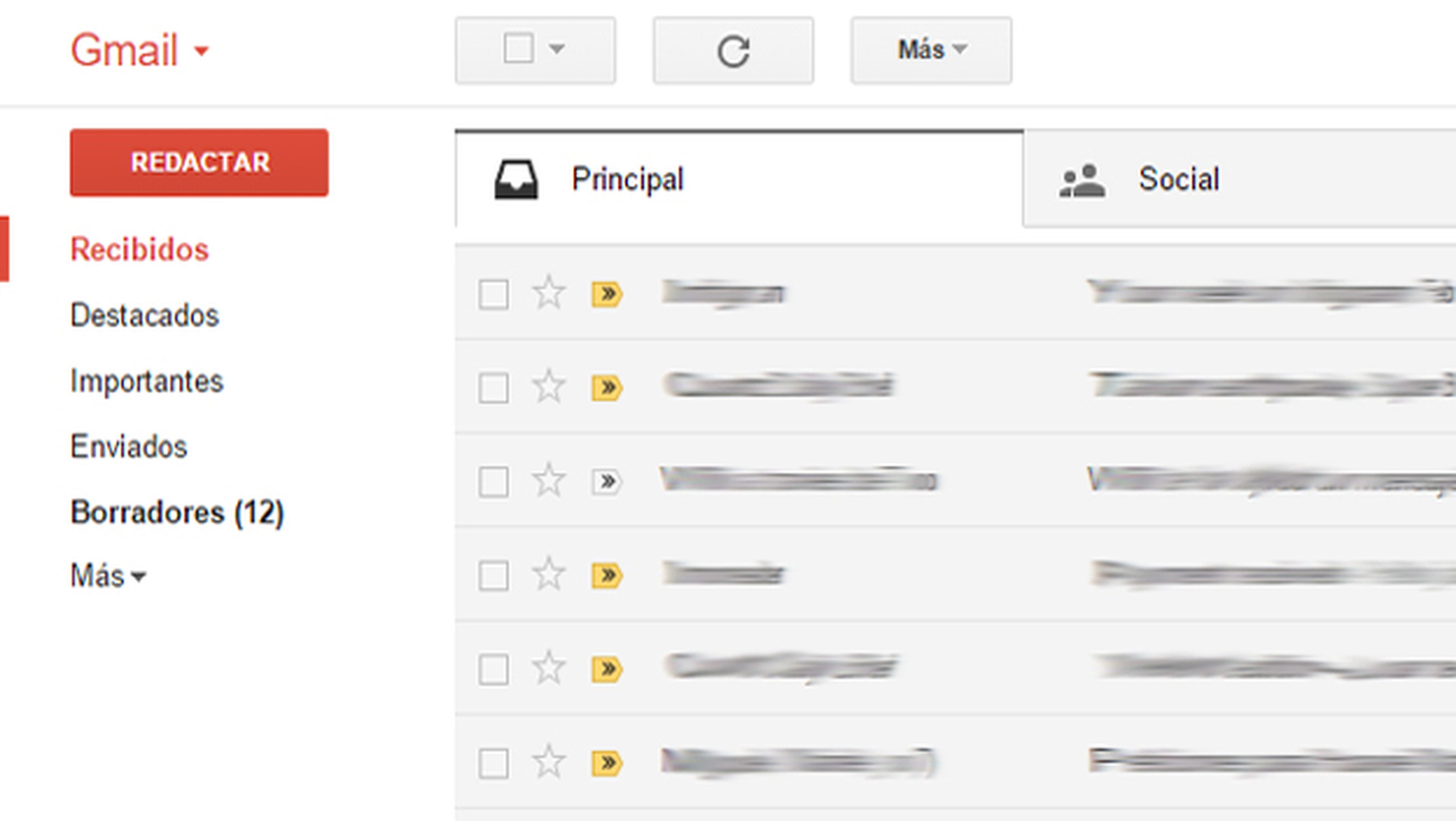 Administrar correos en Gmail