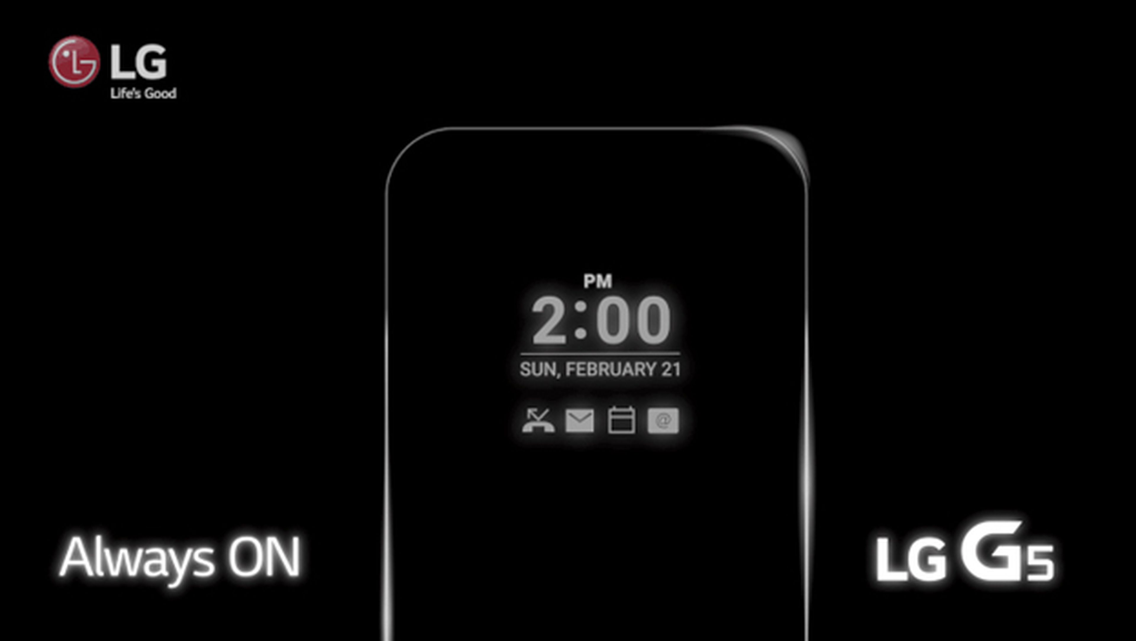 La pantalla del LG G5 estará siempre activa
