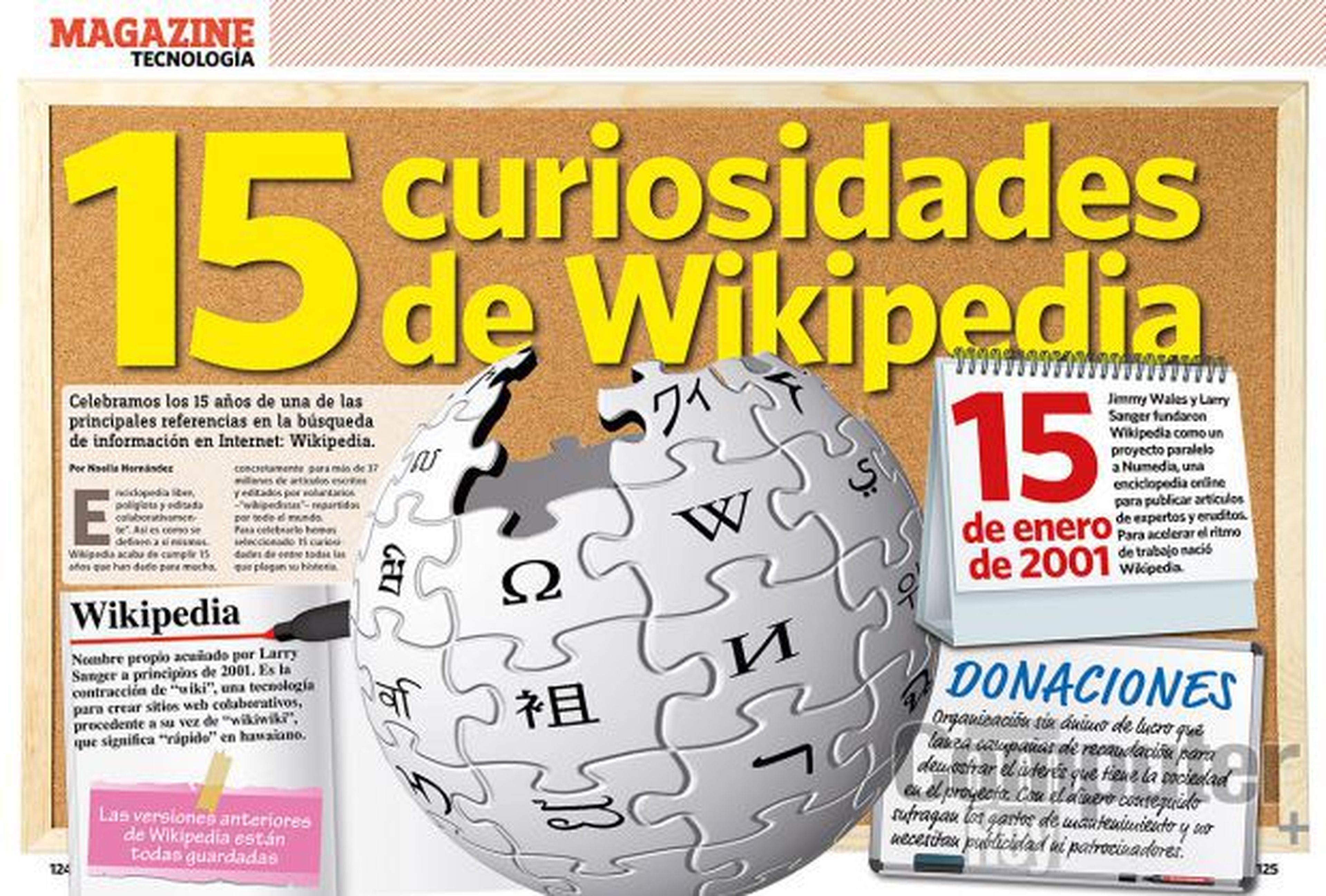15 curiosidades de Wikipedia