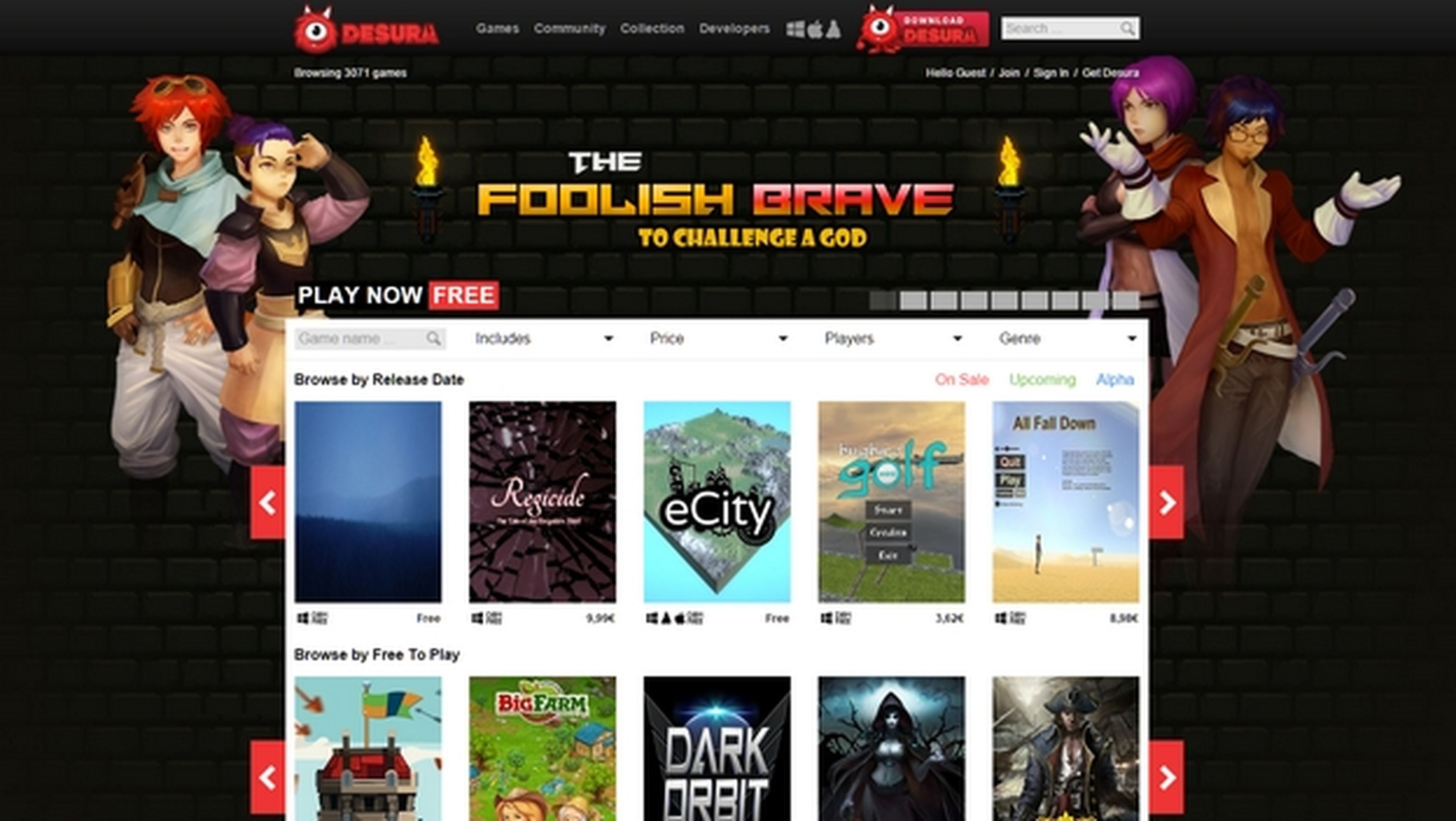 Juegos Gratis Online en Desura