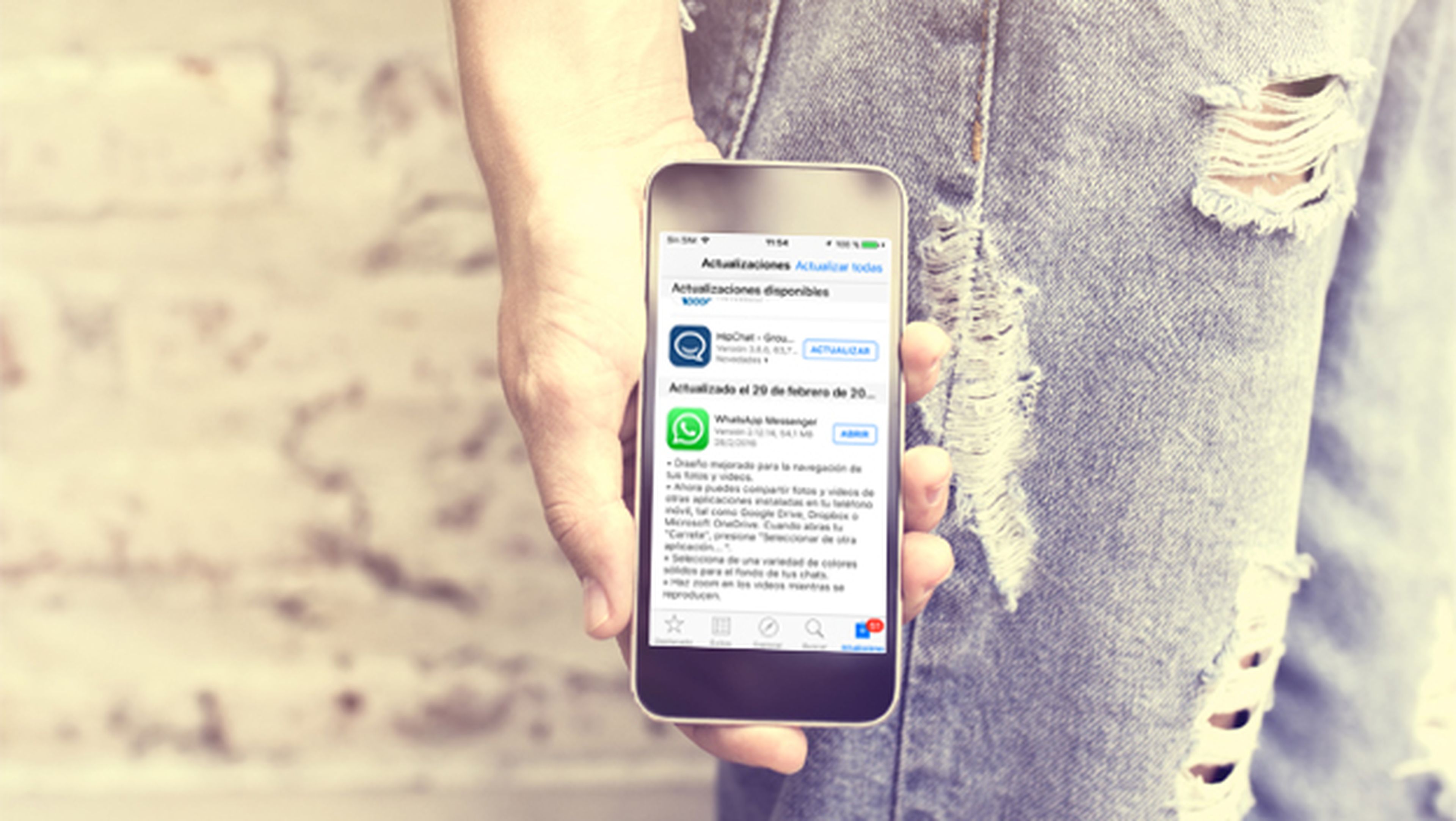 Actualización de WhatsApp para los iPhone y iPad