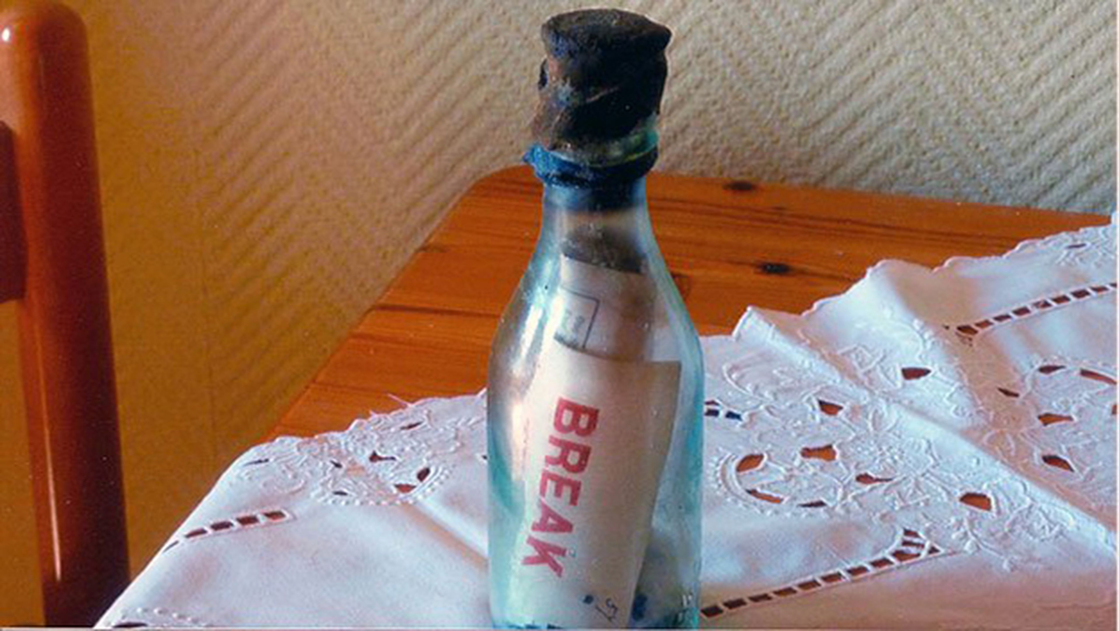 Botella con el mensaje más antiguo