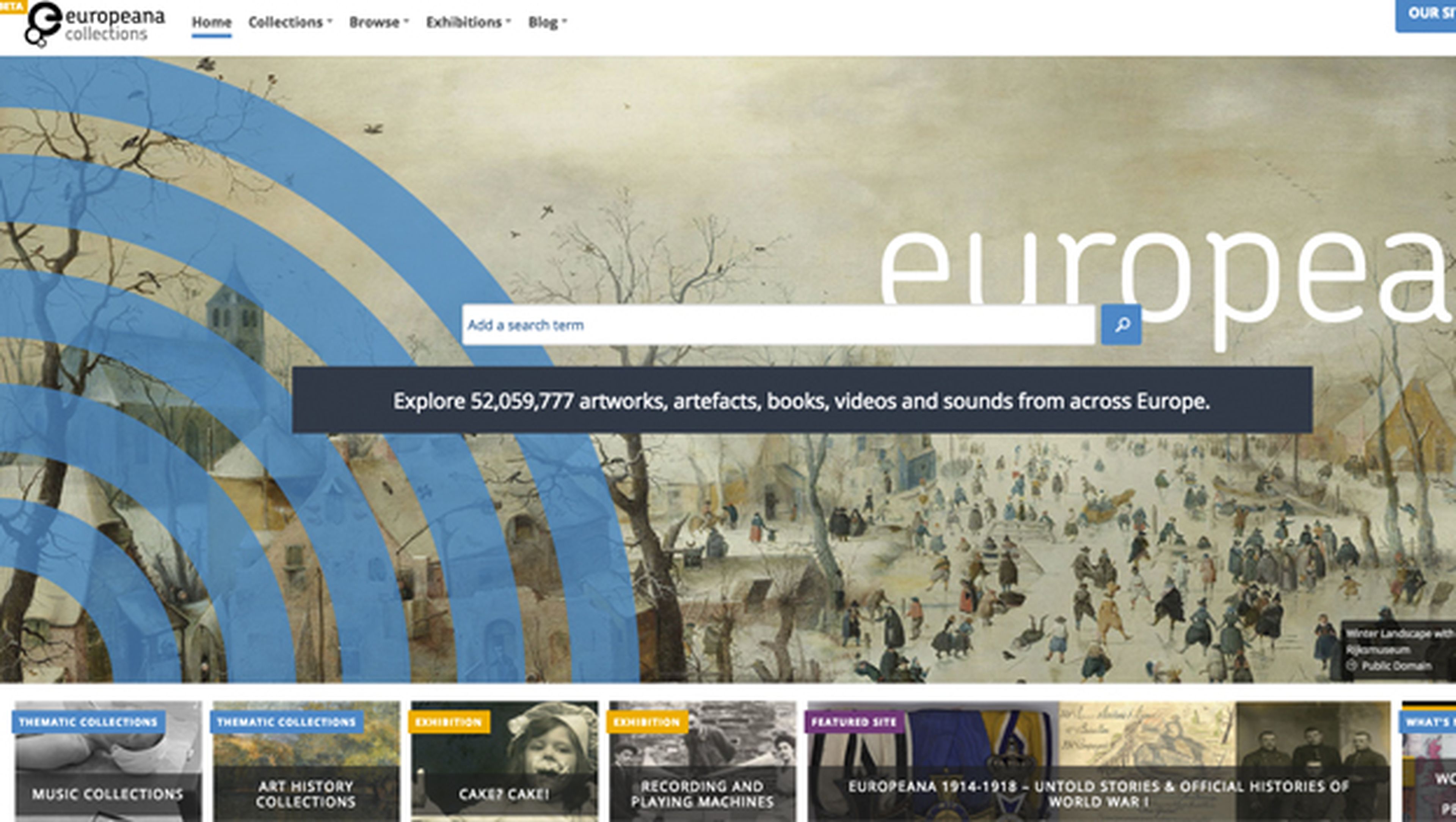 Web de la fundación Europeana