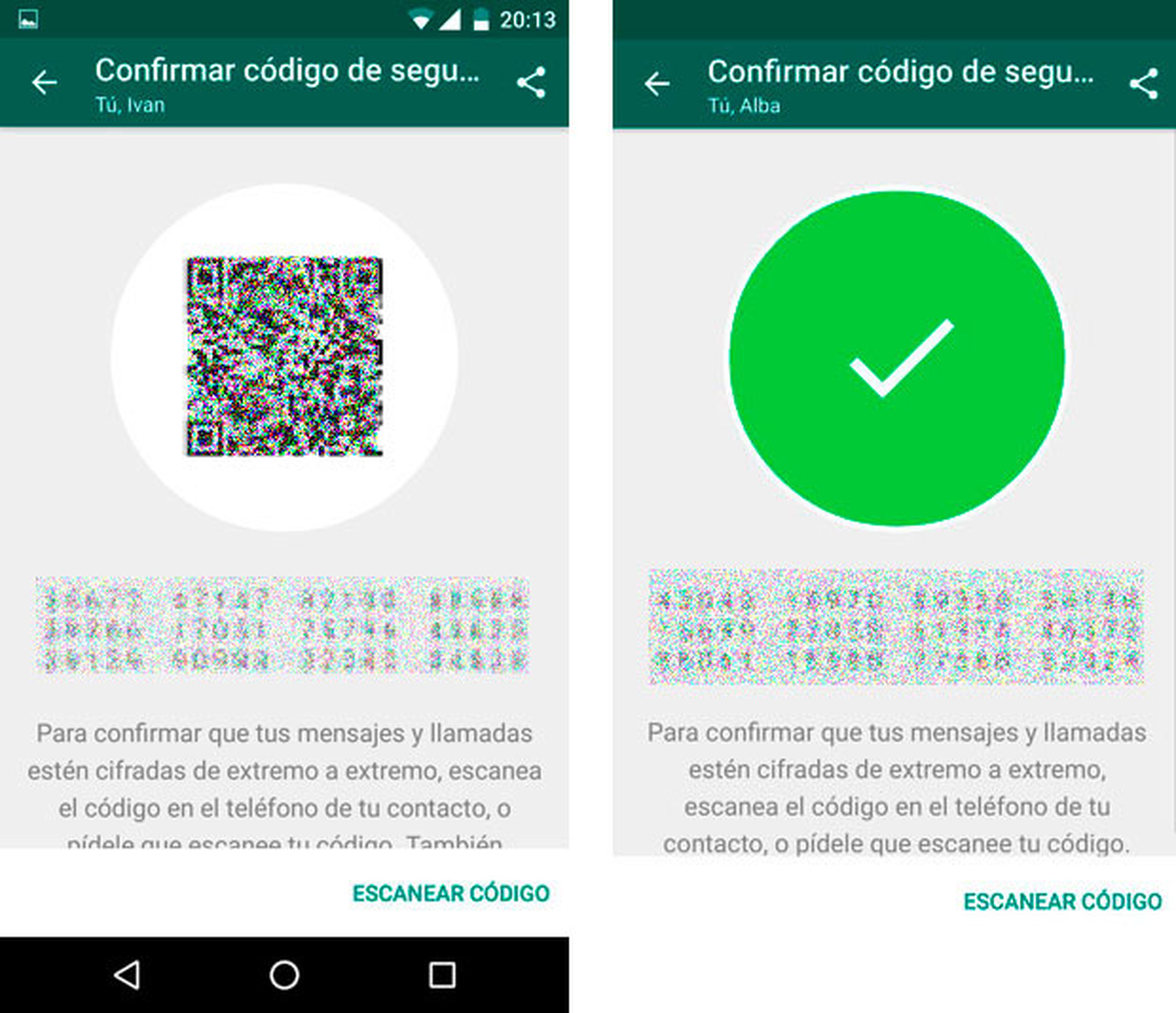 Cifrado de los mensajes de WhatsApp en Android
