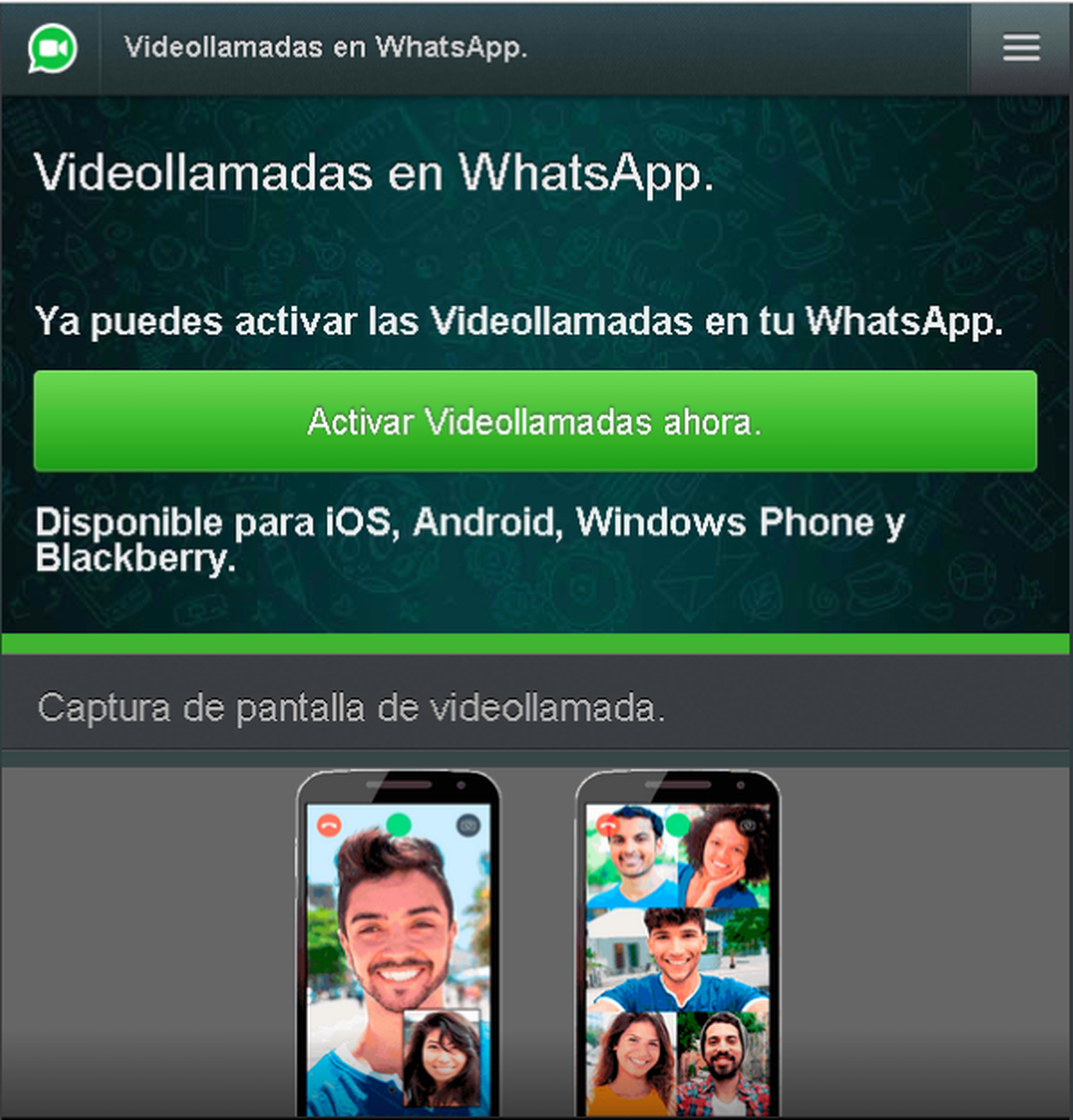 Estafa de videollamadas en Whatsapp