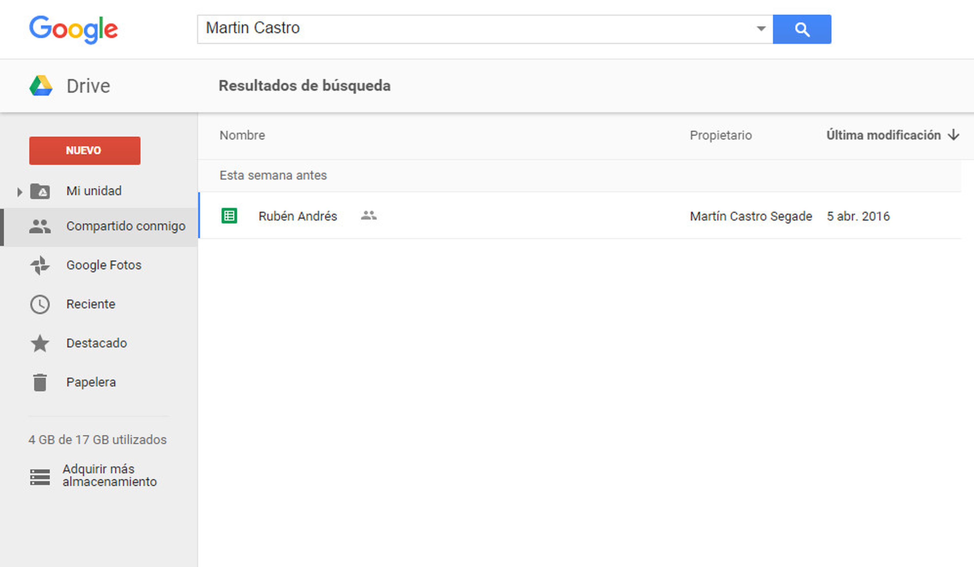 documentos compartidos google drive