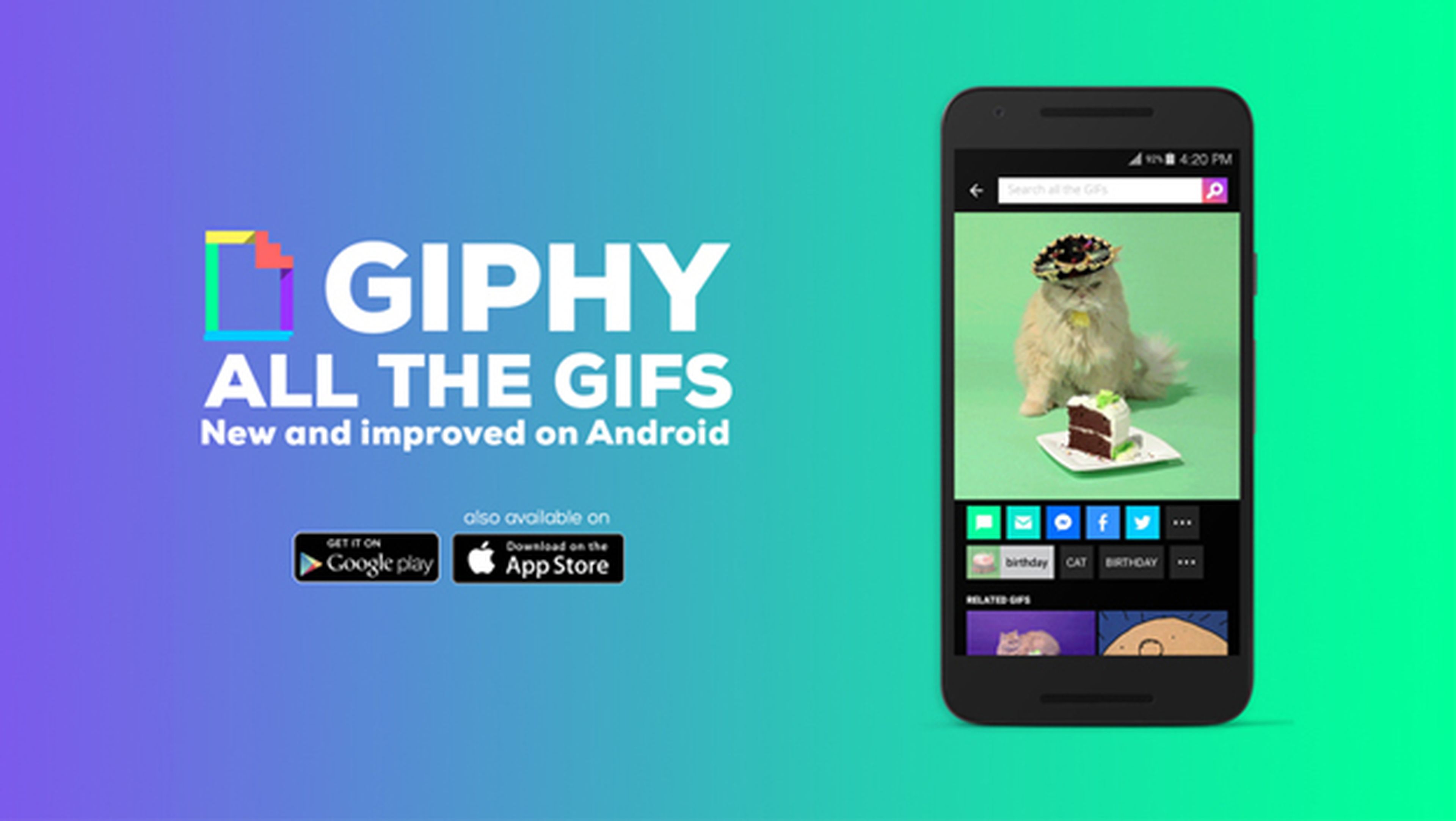 Ya puedes buscar y compartir GIF en Android con Giphy