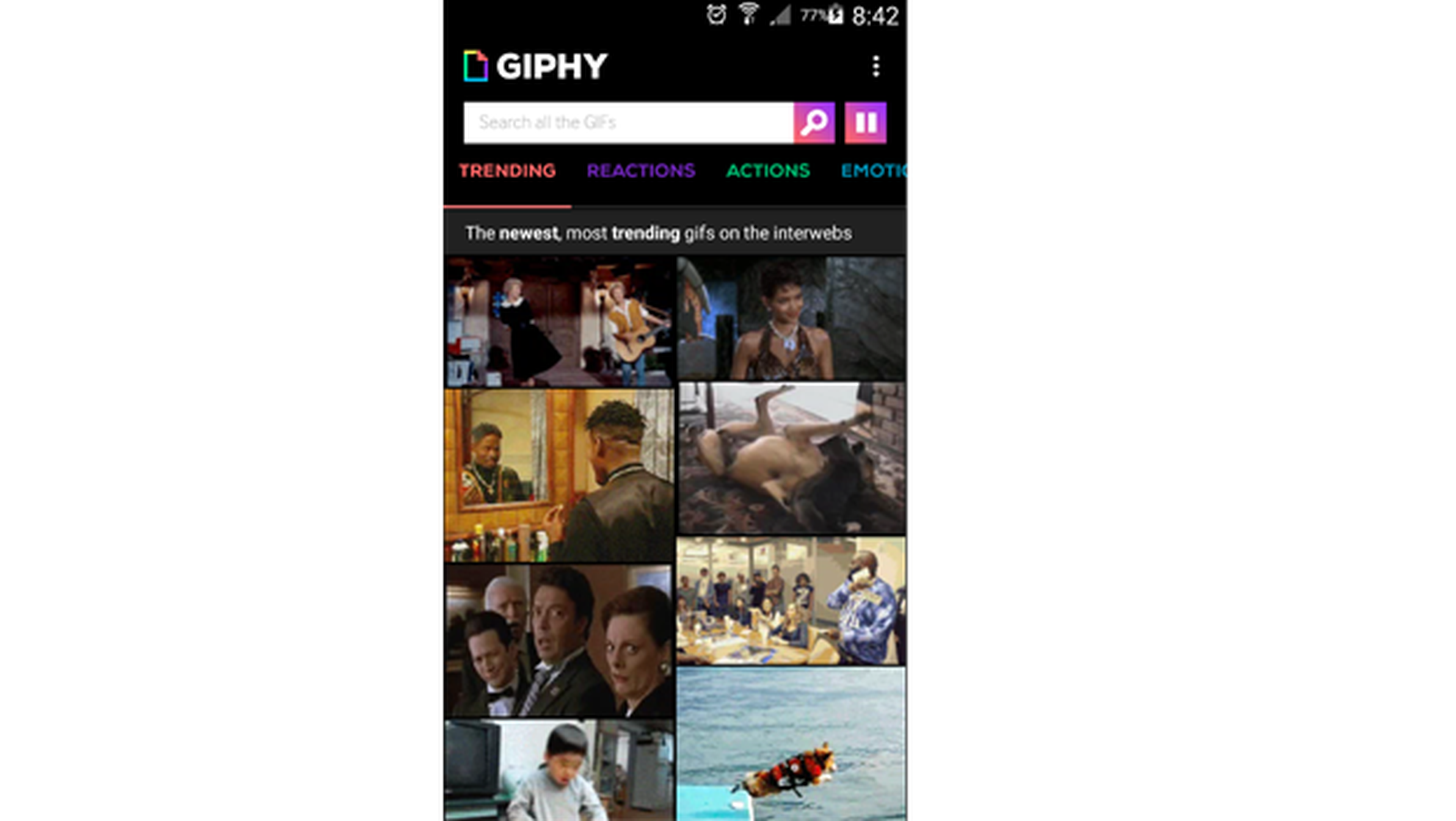 Ya puedes buscar y compartir GIF en Android con Giphy