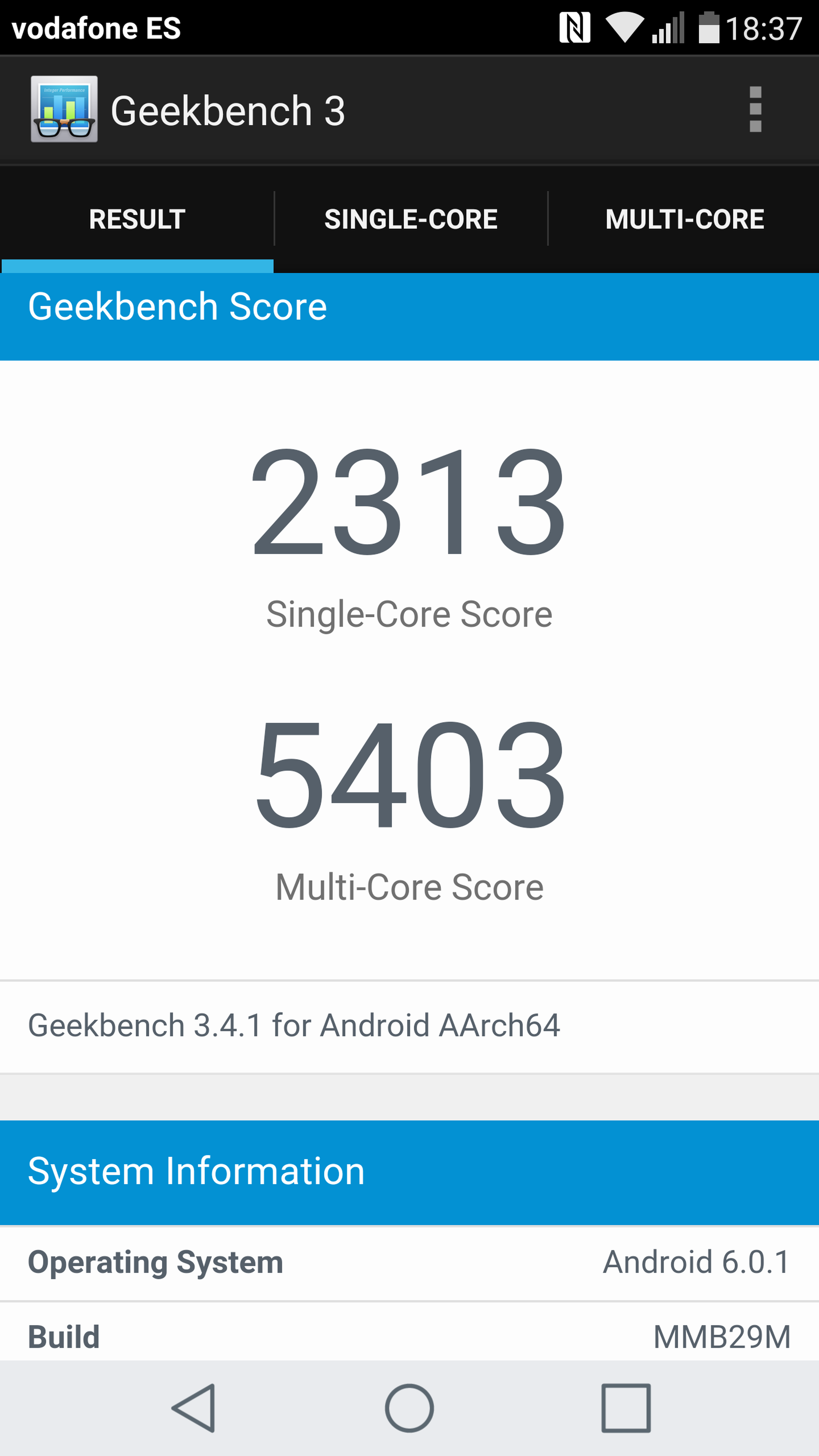 Pruebas de rendimiento y benchmarks del LG G5