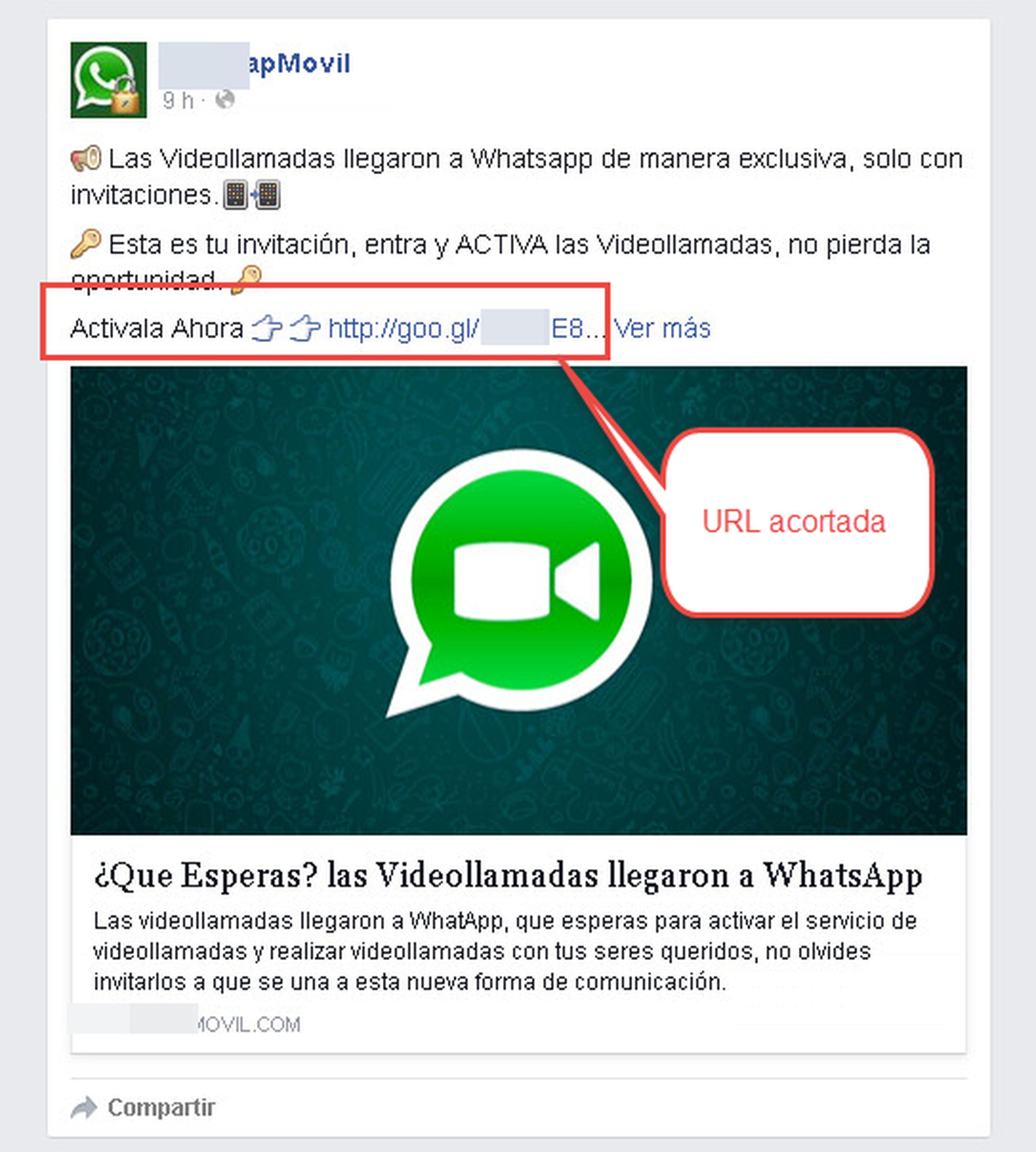 Estafa videollamadas Whatsapp