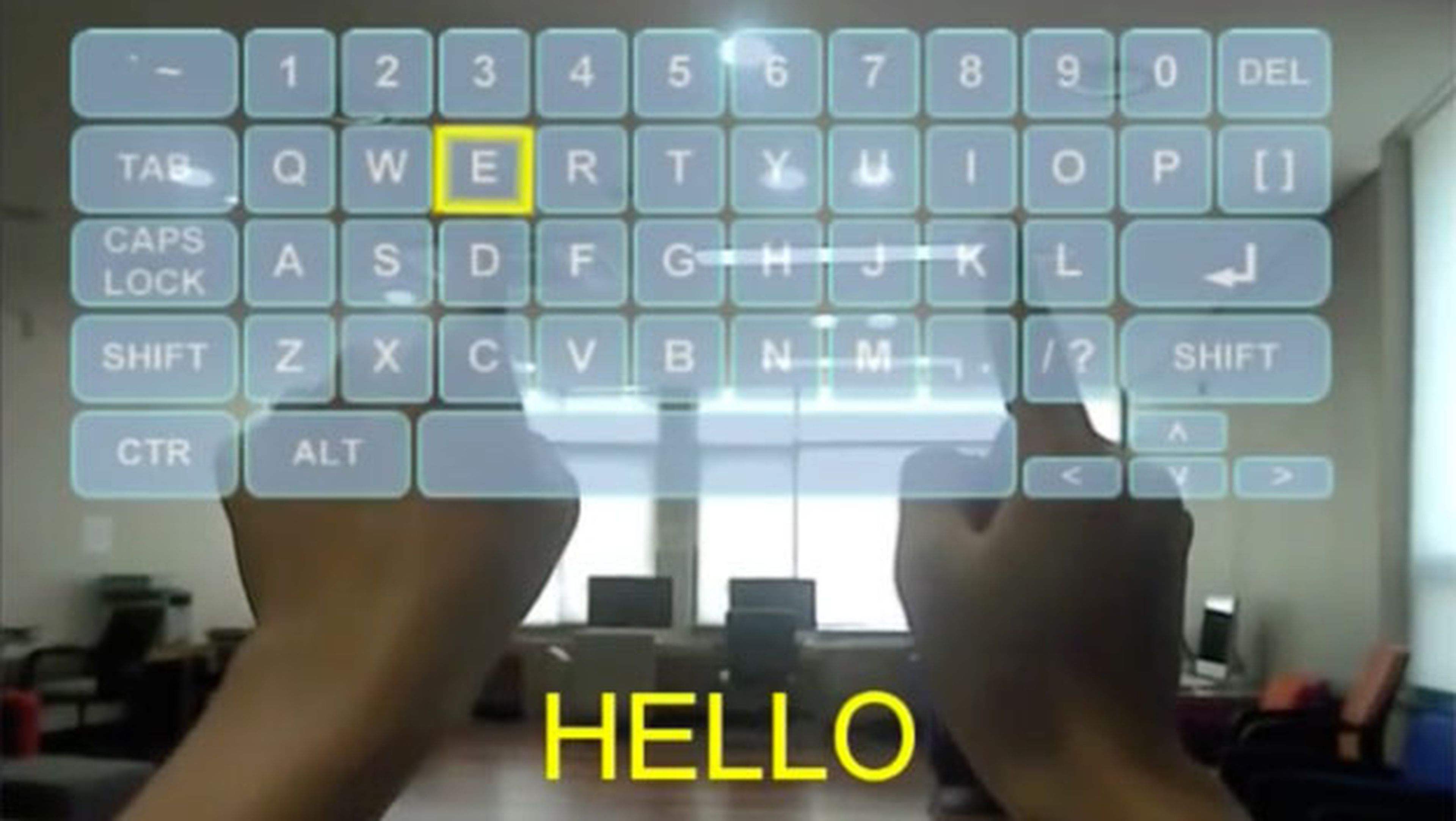 gafas inteligentes con teclado