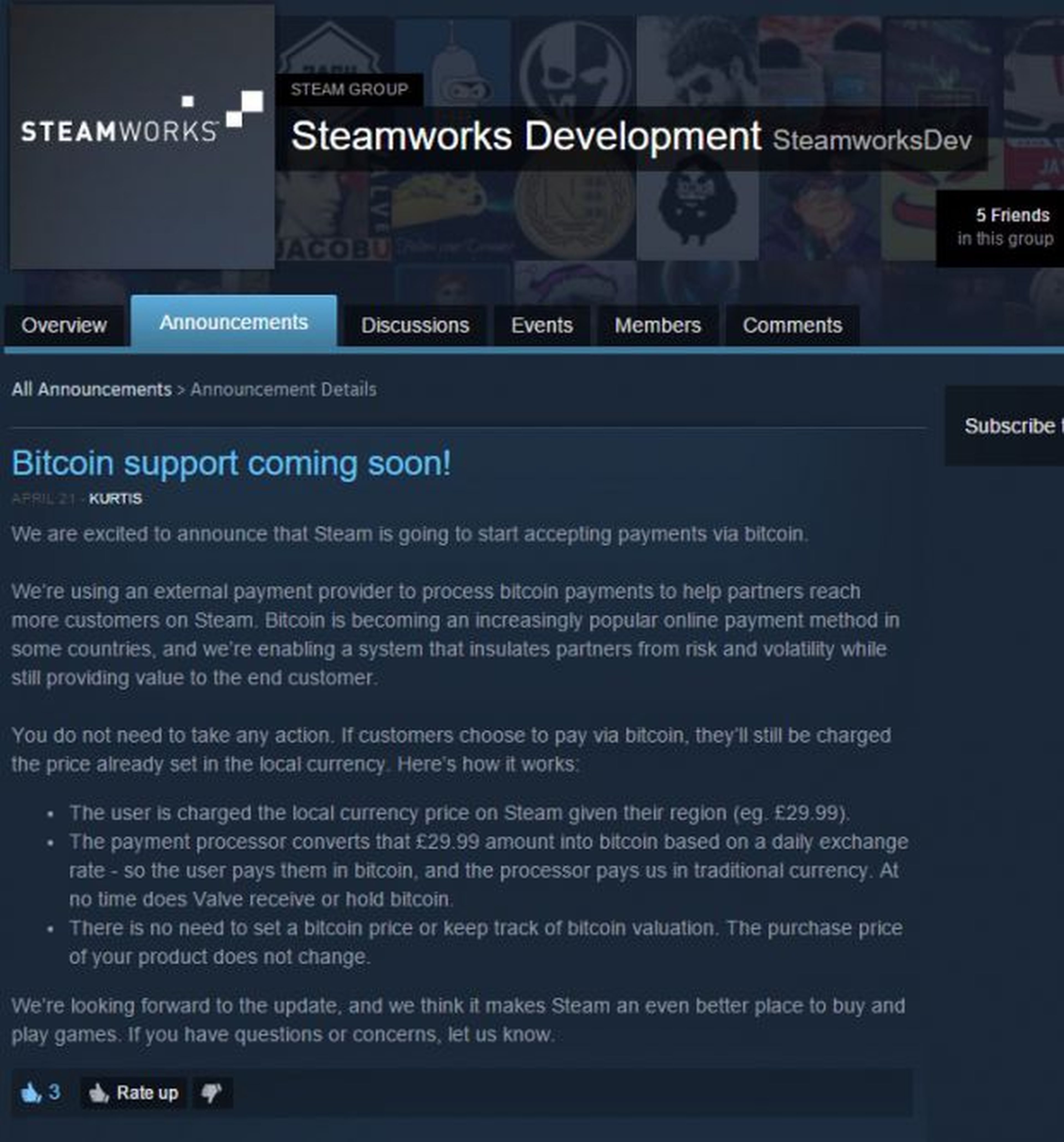 Steam Bitcoin
