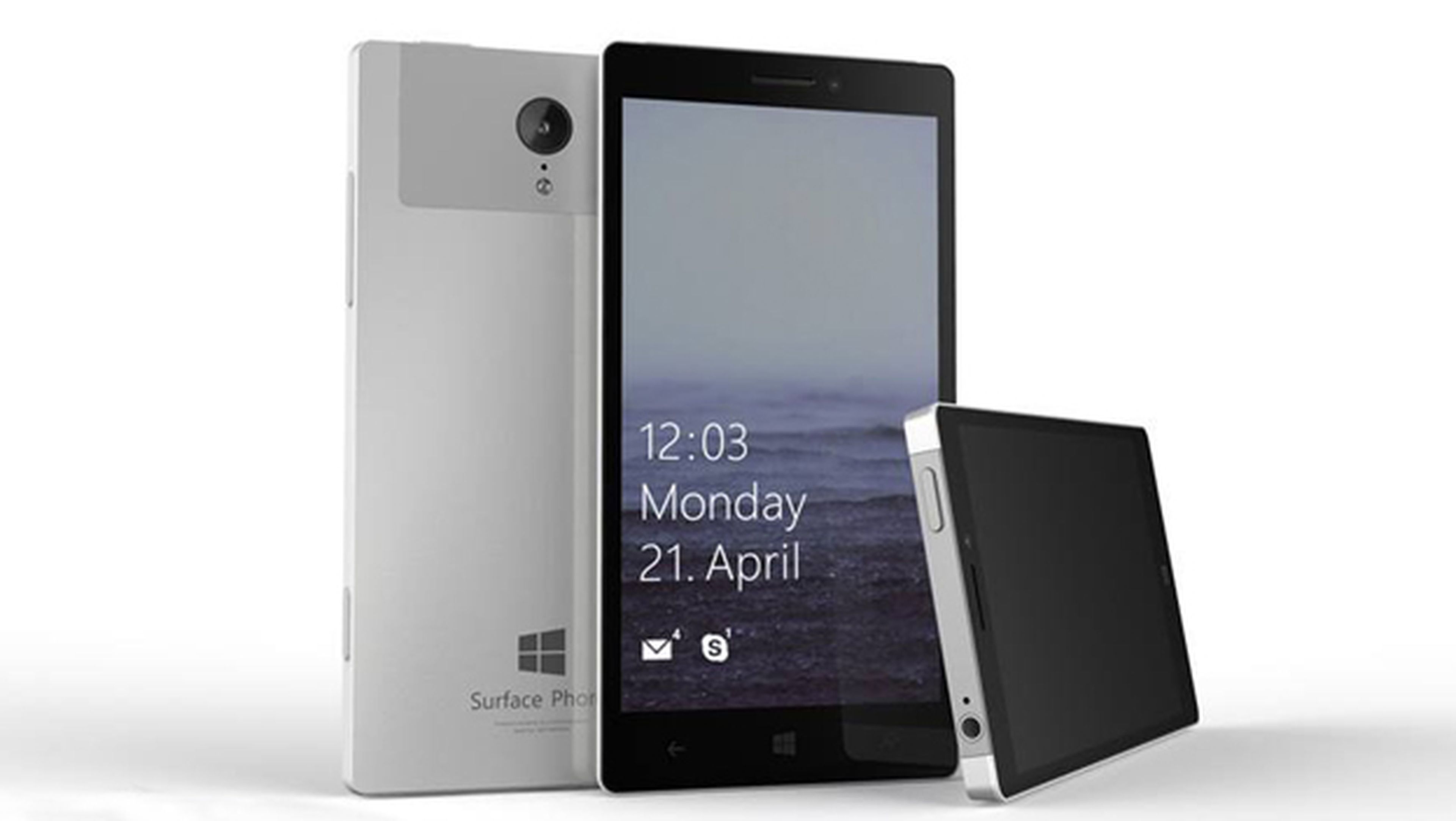 Imagen no oficial del Surface Phone