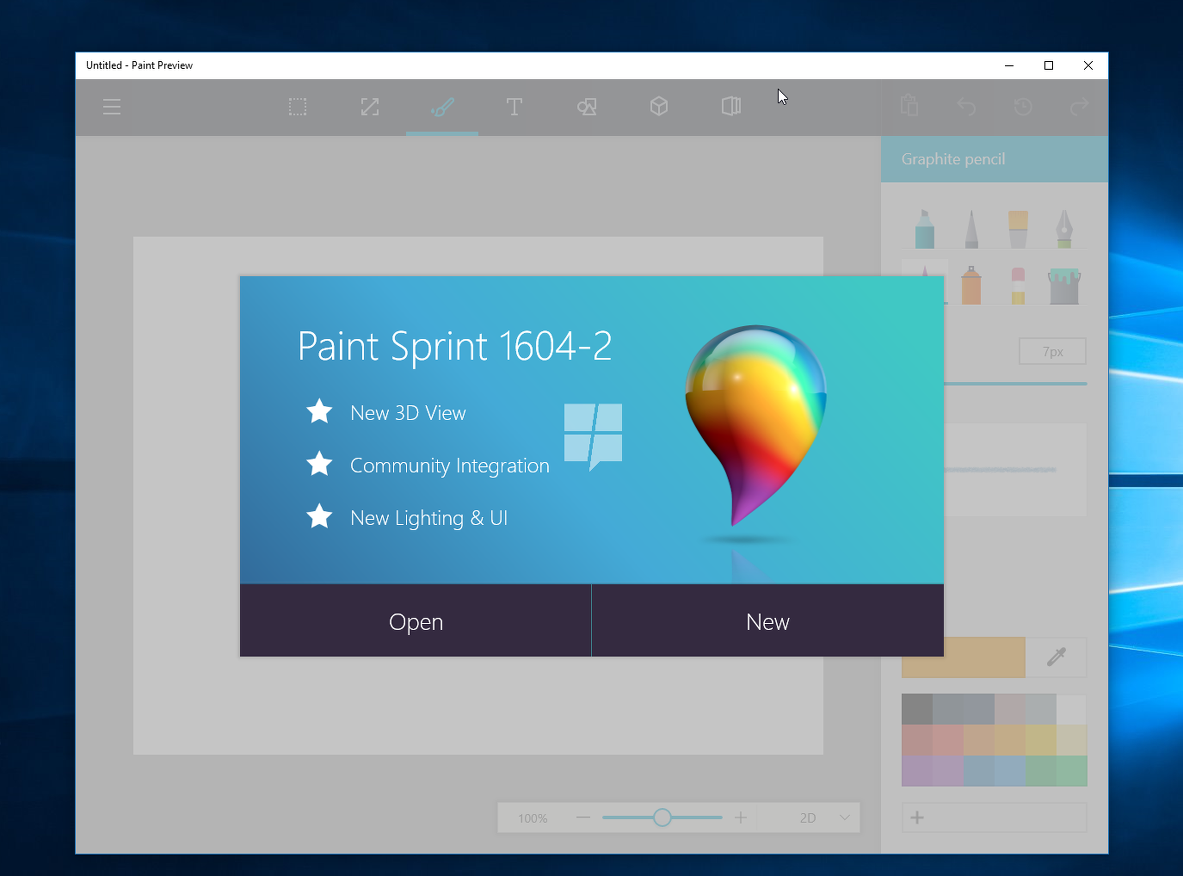 Así podría ser el nuevo Paint de Windows 10