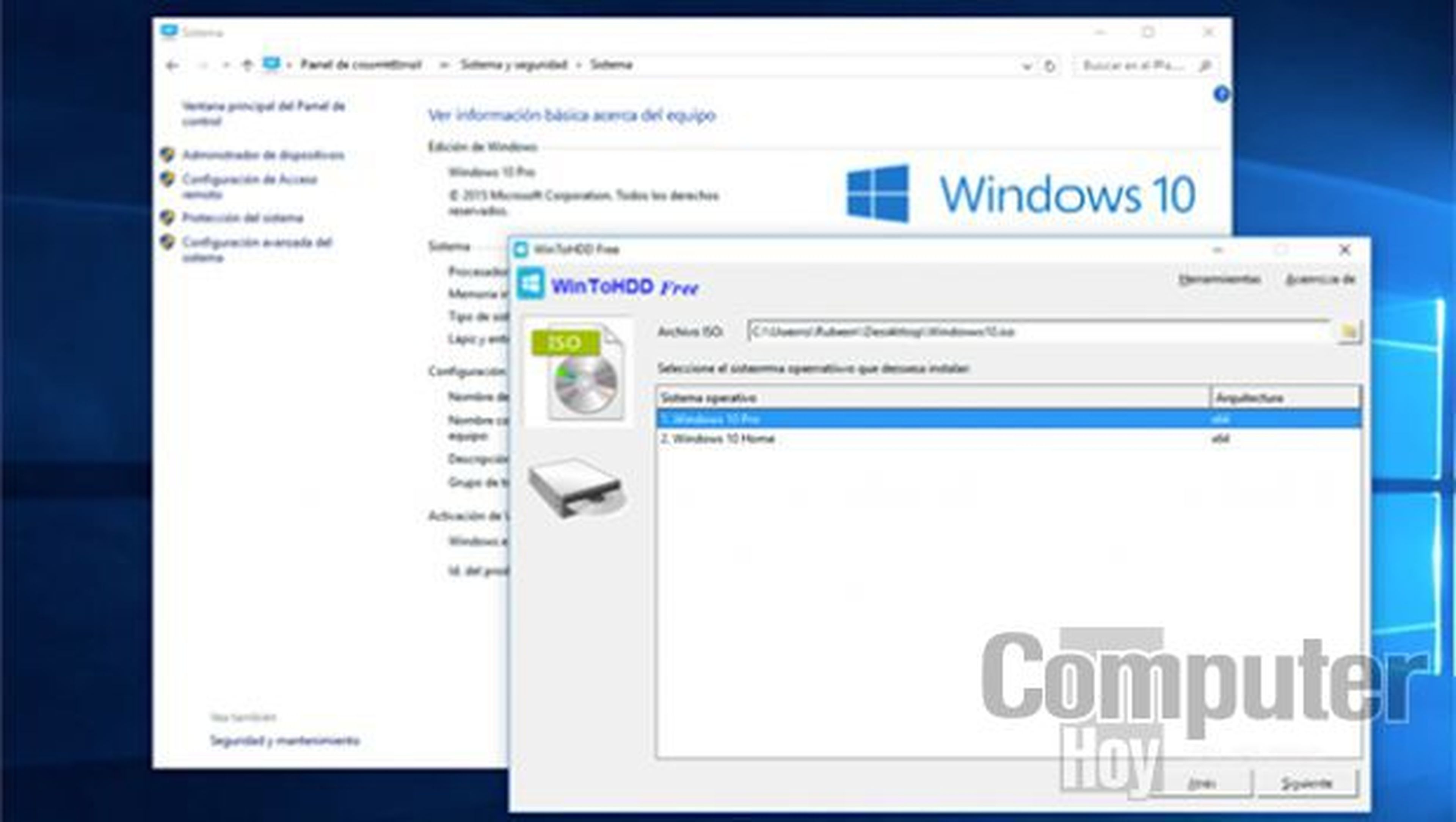 Selecciona la versión de Windows que actualmente tienes instalada en tu PC