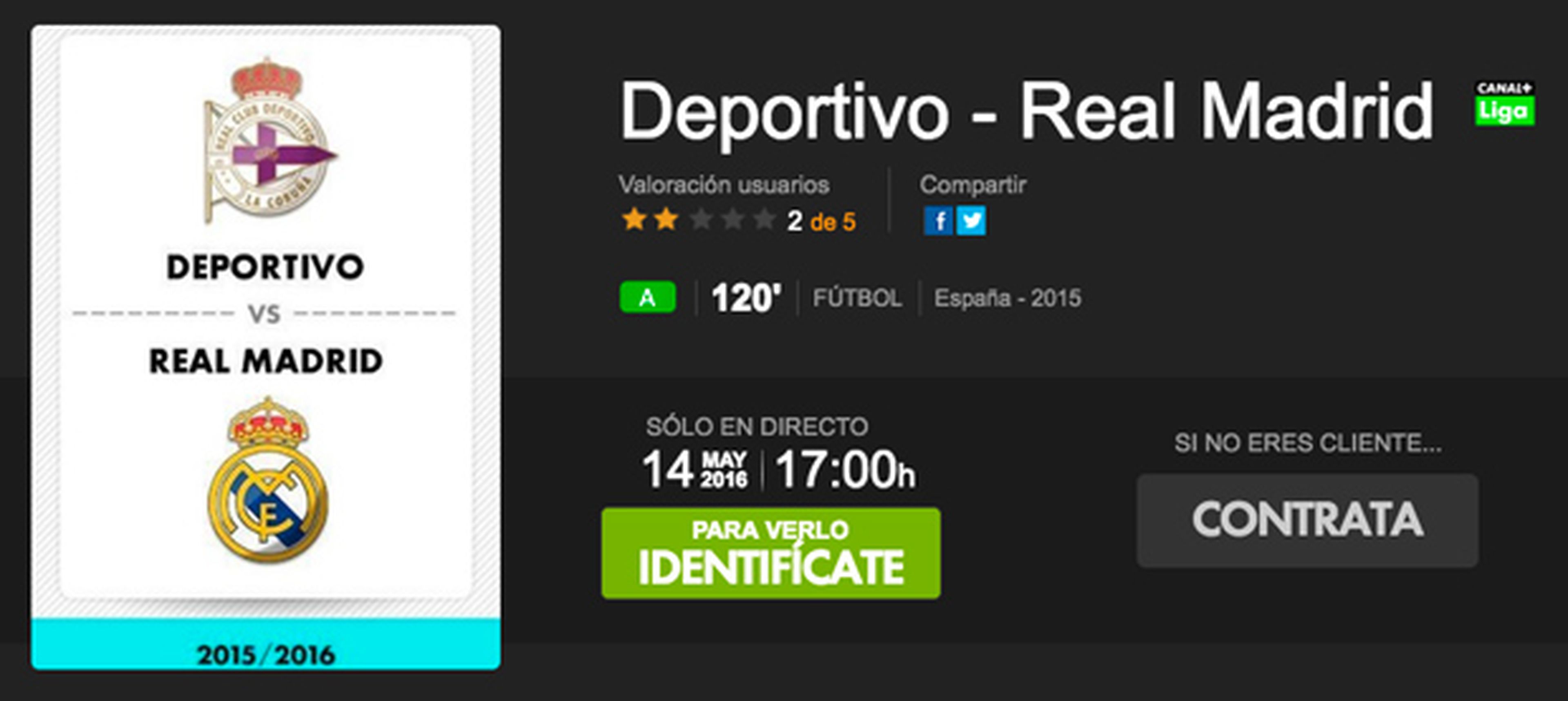 ver online Deportivo Real Madrid