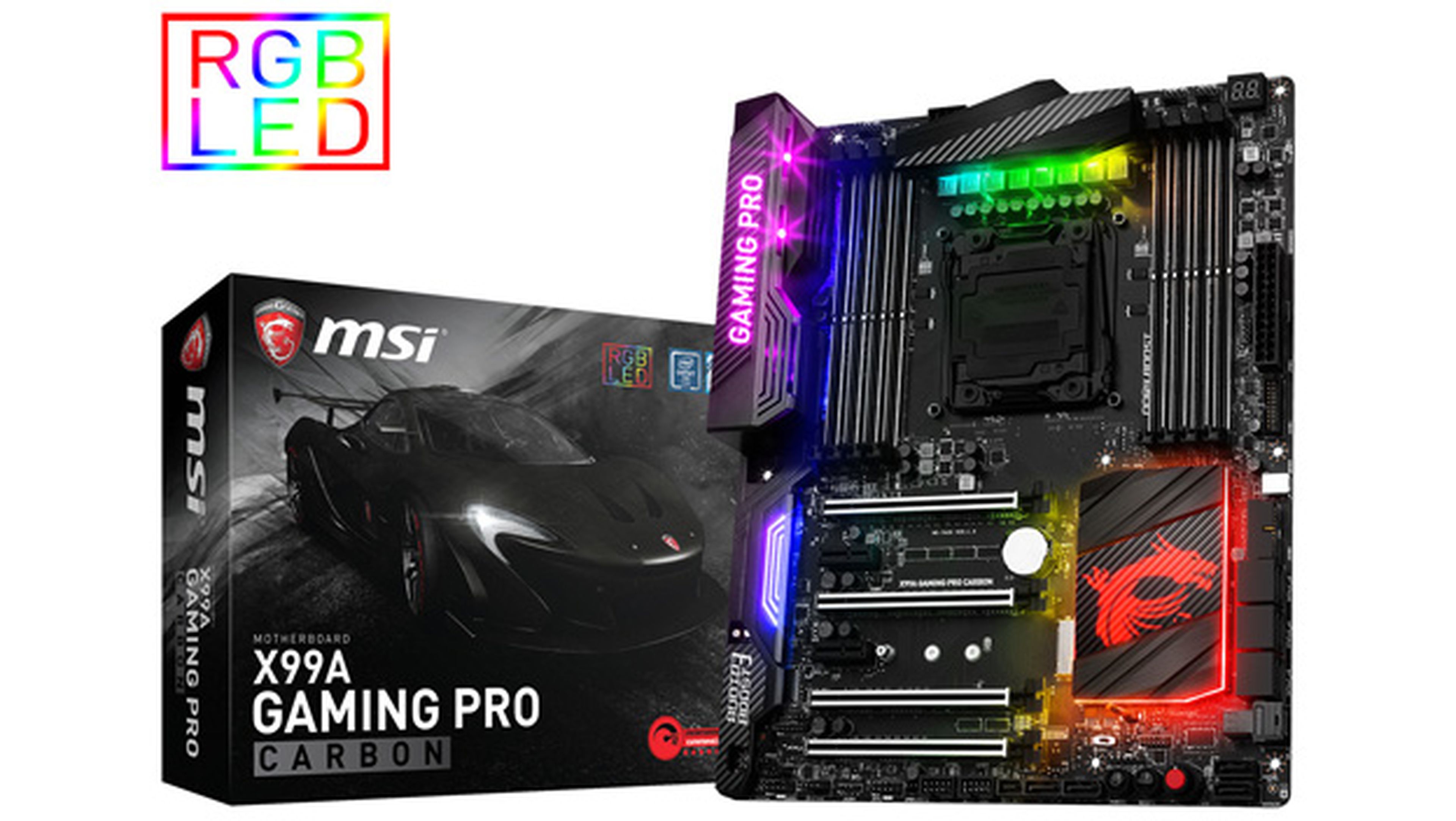 MSI anuncia su nueva placa base X99A GAMING Pro Carbon con iluminación LED RGB