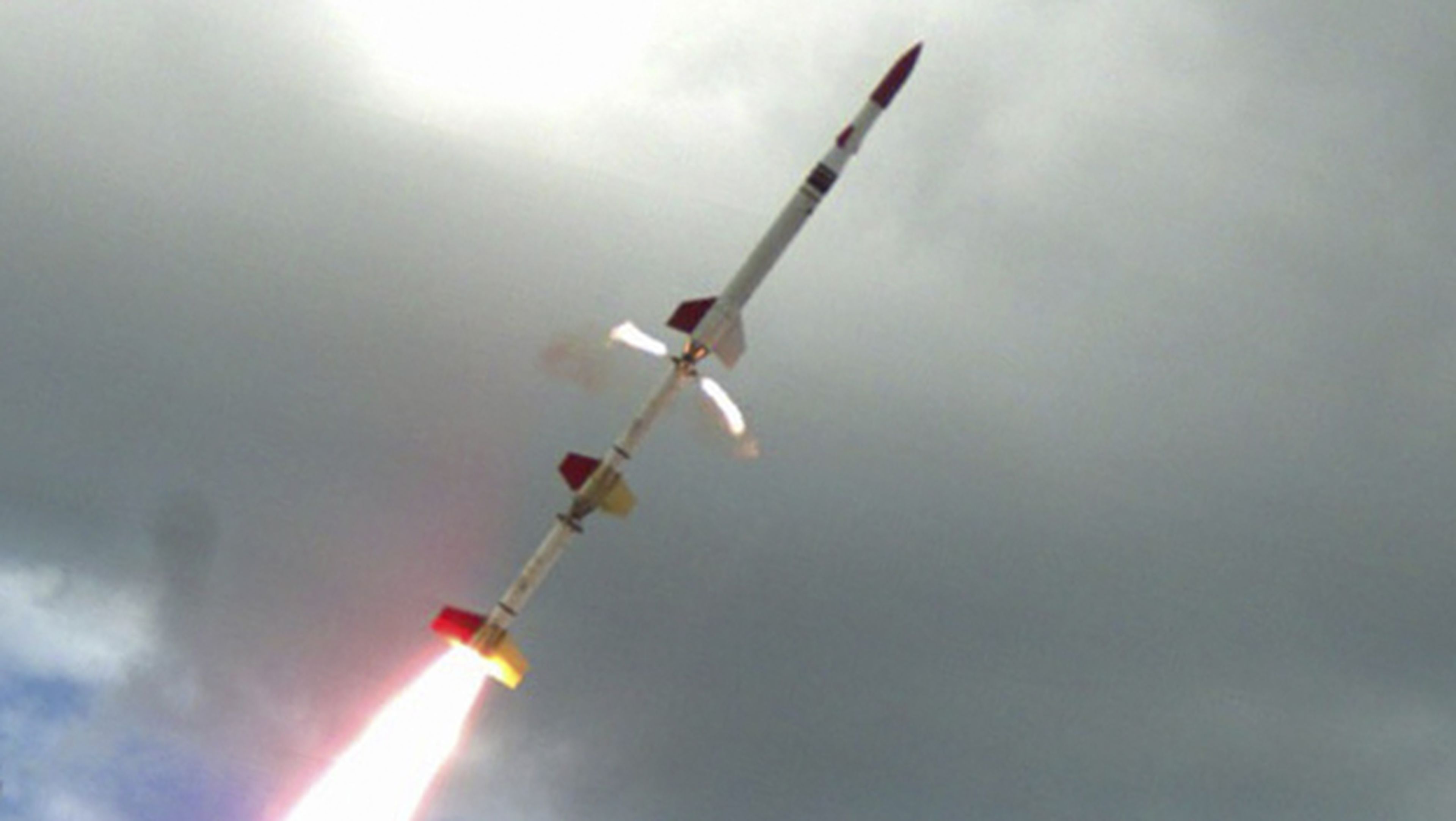 Imagen del cohete supersónico lanzado en Australia