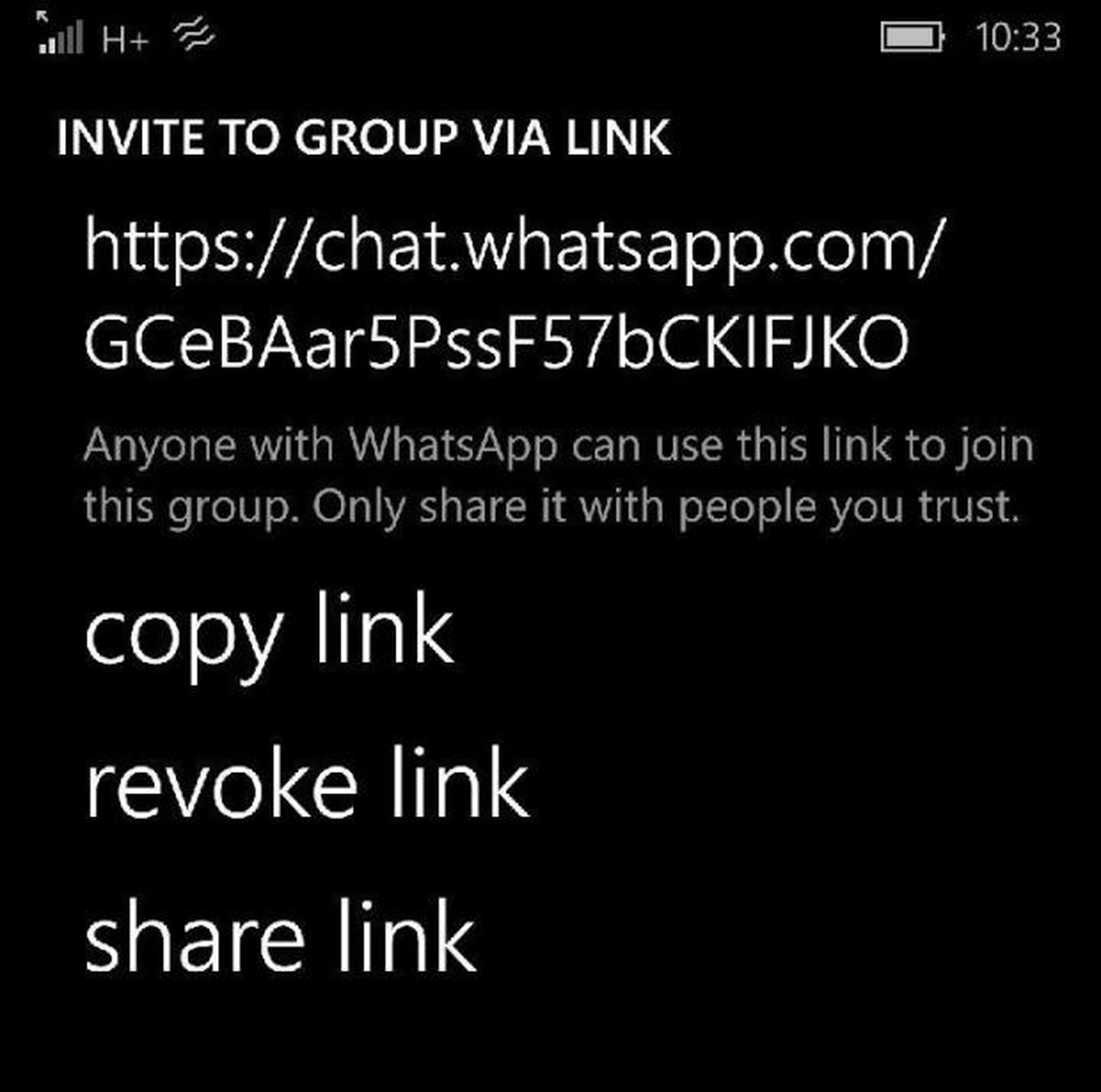 Invitación grupo Whatsapp